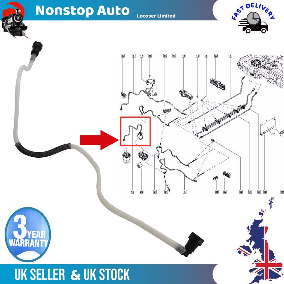 Fuel Line Hose Pipe FOR RENAULT CAPTUR CLIO IV 1.5 DCI 164468215R 164468096R