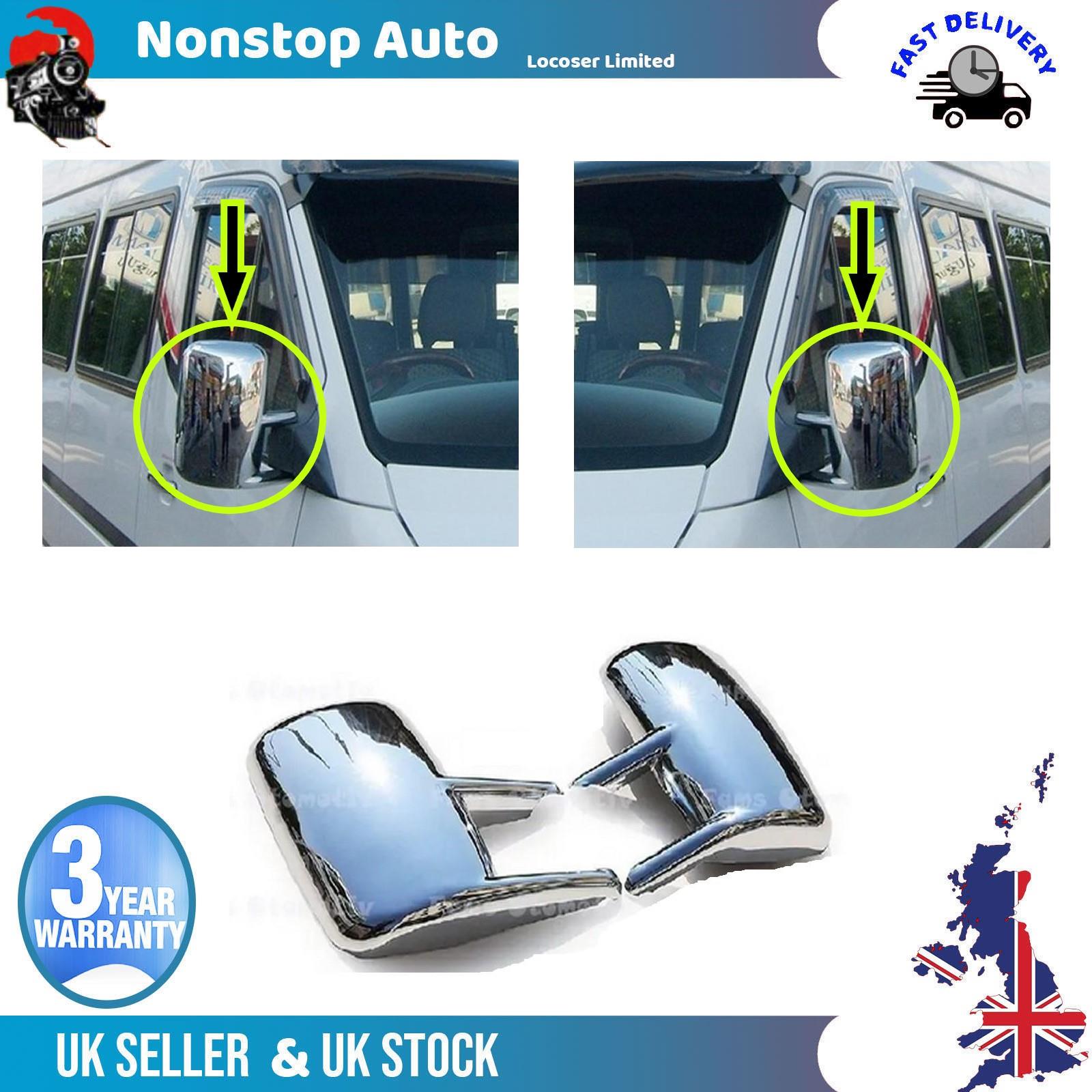 Wing Mirror Covers Caps Chrome Left And Right Side For MERCEDES Sprinter 1995-2006