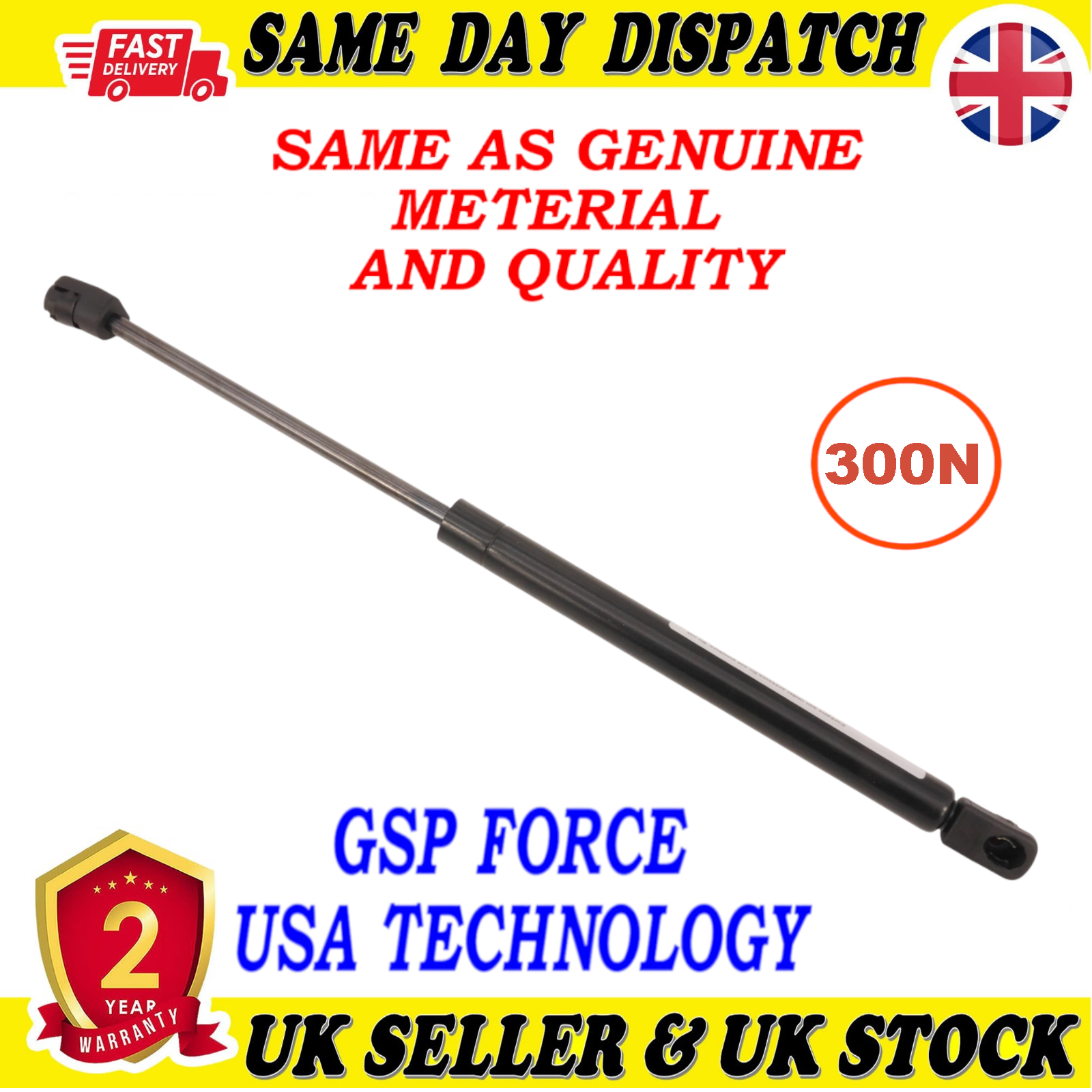 TAILGATE BOOT GAS STRUTS 300 Newton FOR ALFA ROMEO 156 60654724