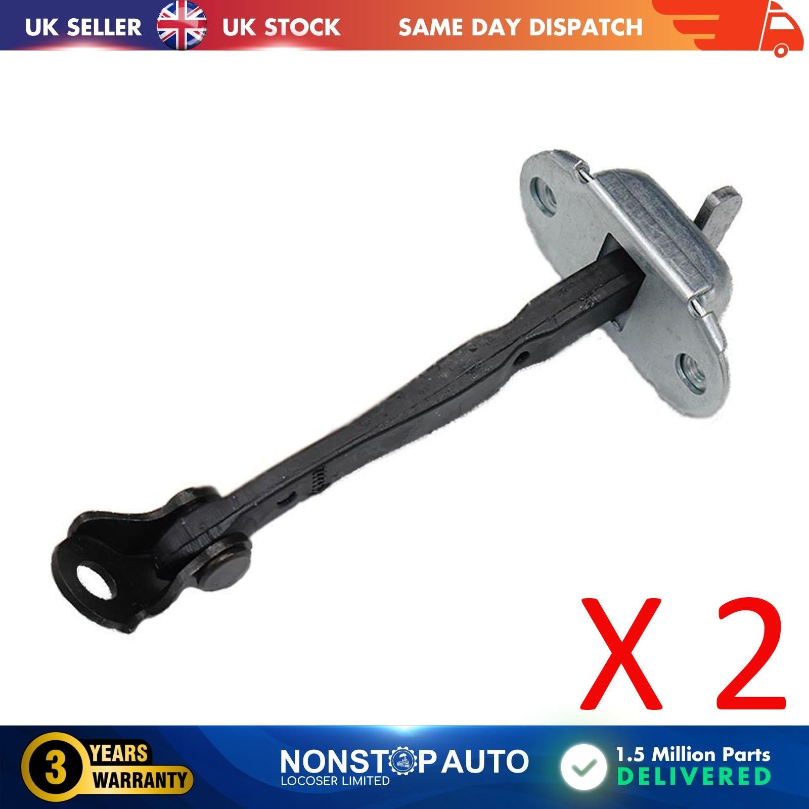 2X Rear Door Hinge Stop Check Strap Limitery Right Left Fits TOYOTA Hilux VIII