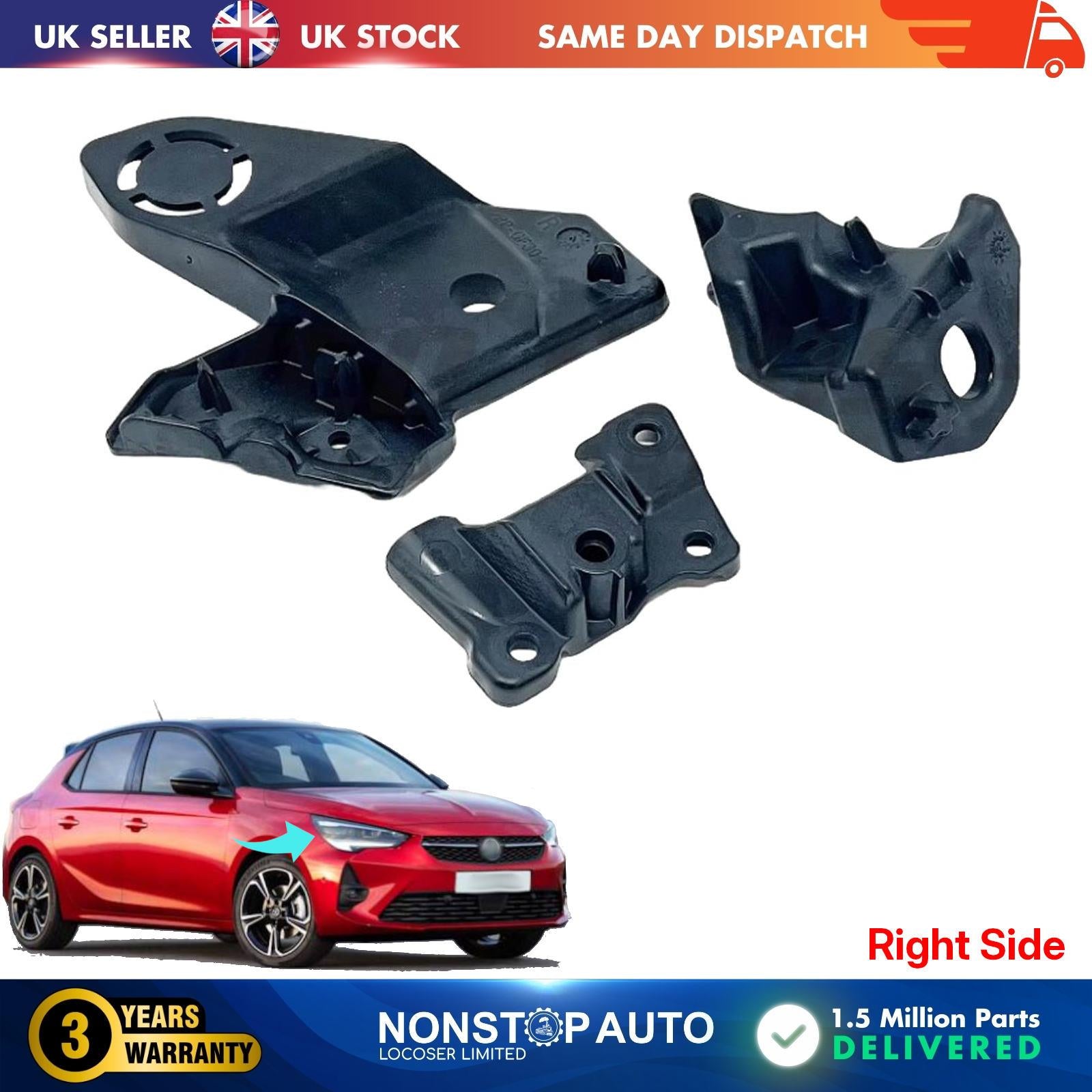 Headlight Repair Kit Bracket Mount Clips Left For VAUXHALL Corsa F 2019-23