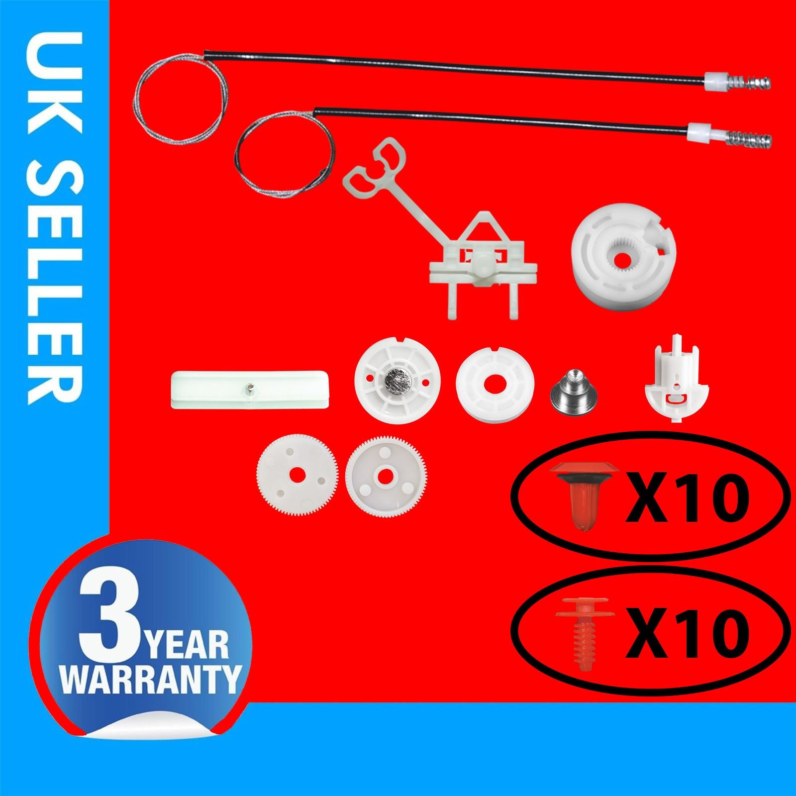 FIAT LINEA WINDOW REGULATOR REPAIR KIT REAR LEFT HAND SIDE
