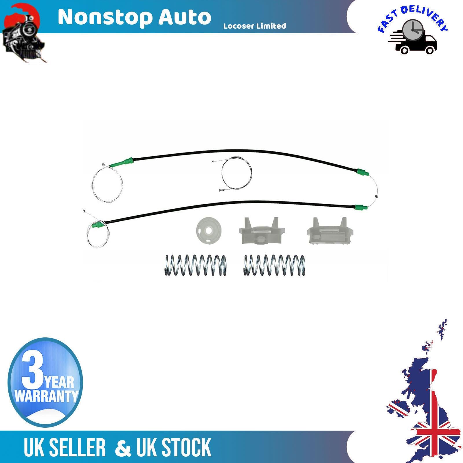 Fits FORD Focus I Window Regulator Repair Kit Front Right Side