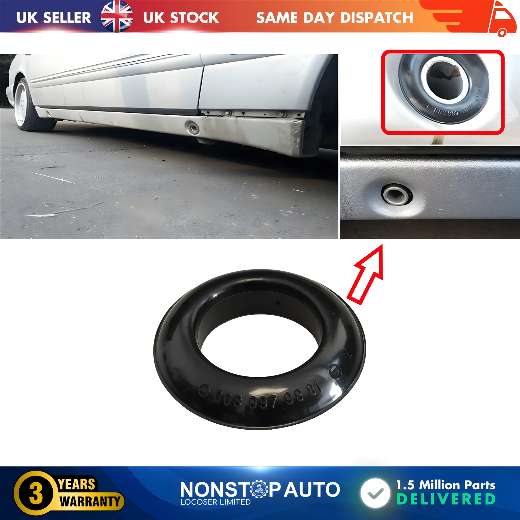 Grommet Jack Mount For MERCEDES W202 W208 W210 C CLK E A0089979881