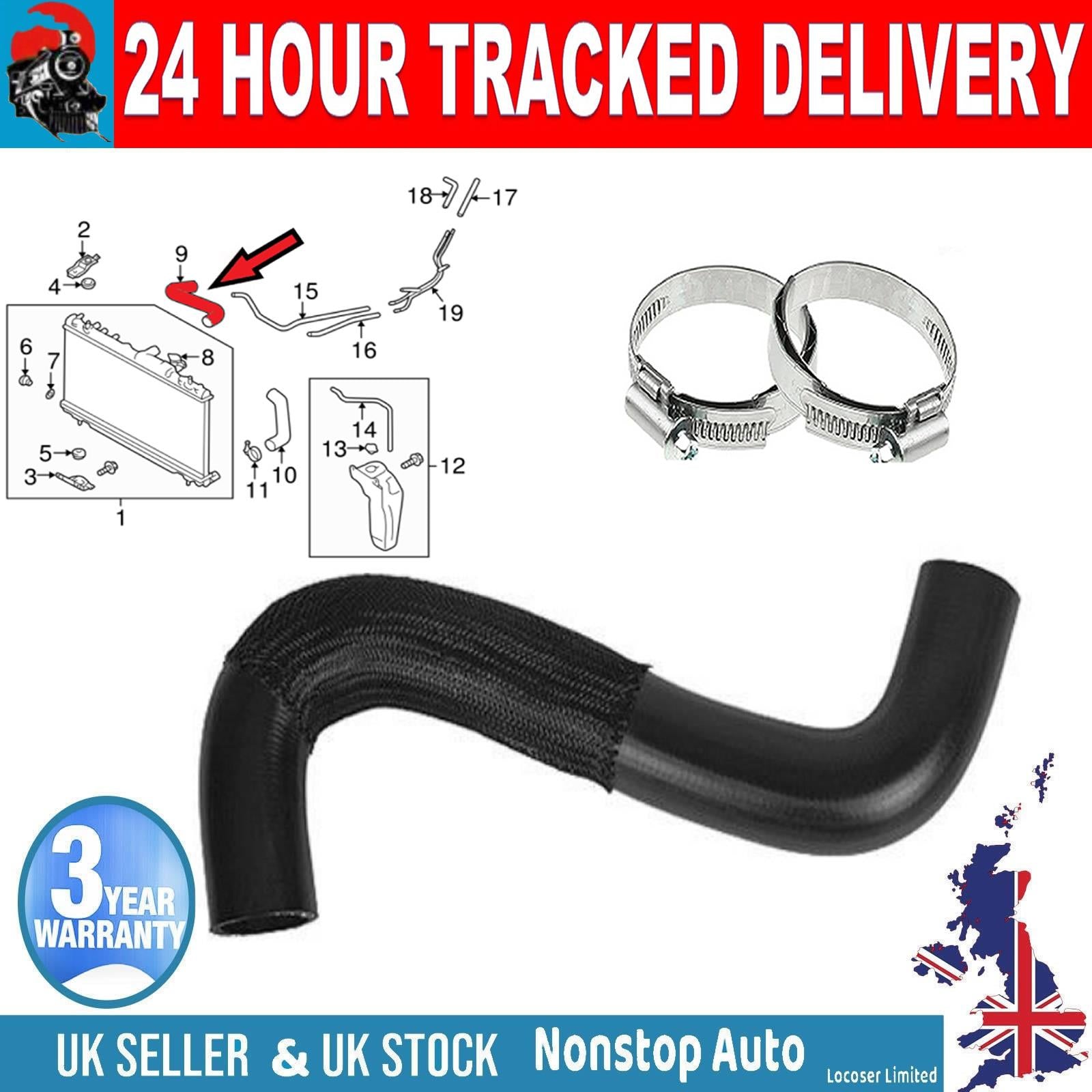 RADIATOR HOSE PIPE FOR SUBARU IMPREZA  45161FE000