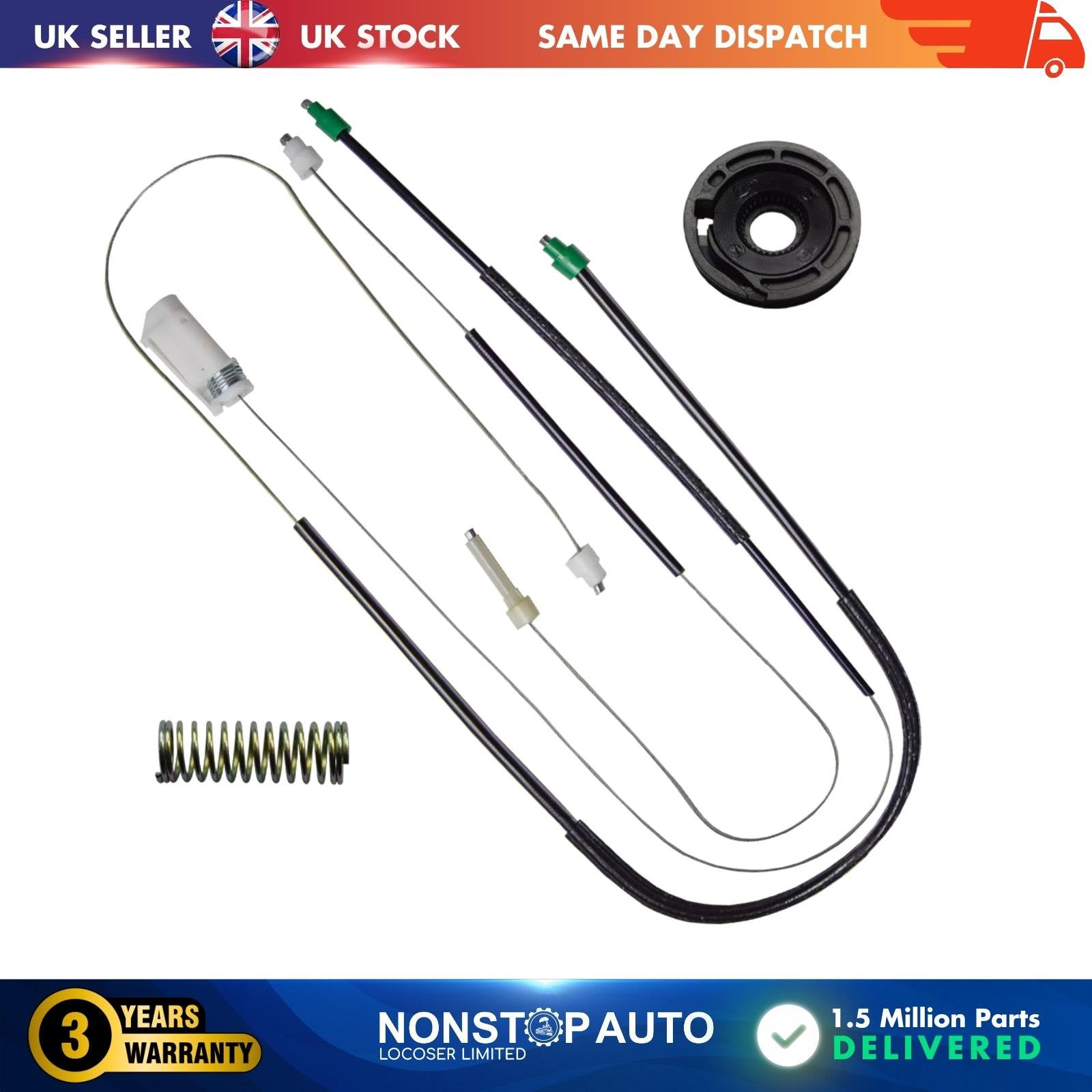 Fits LAND ROVER Freelander Tailgate Window Regulator Repair Kit Left or Right Side CVH101212