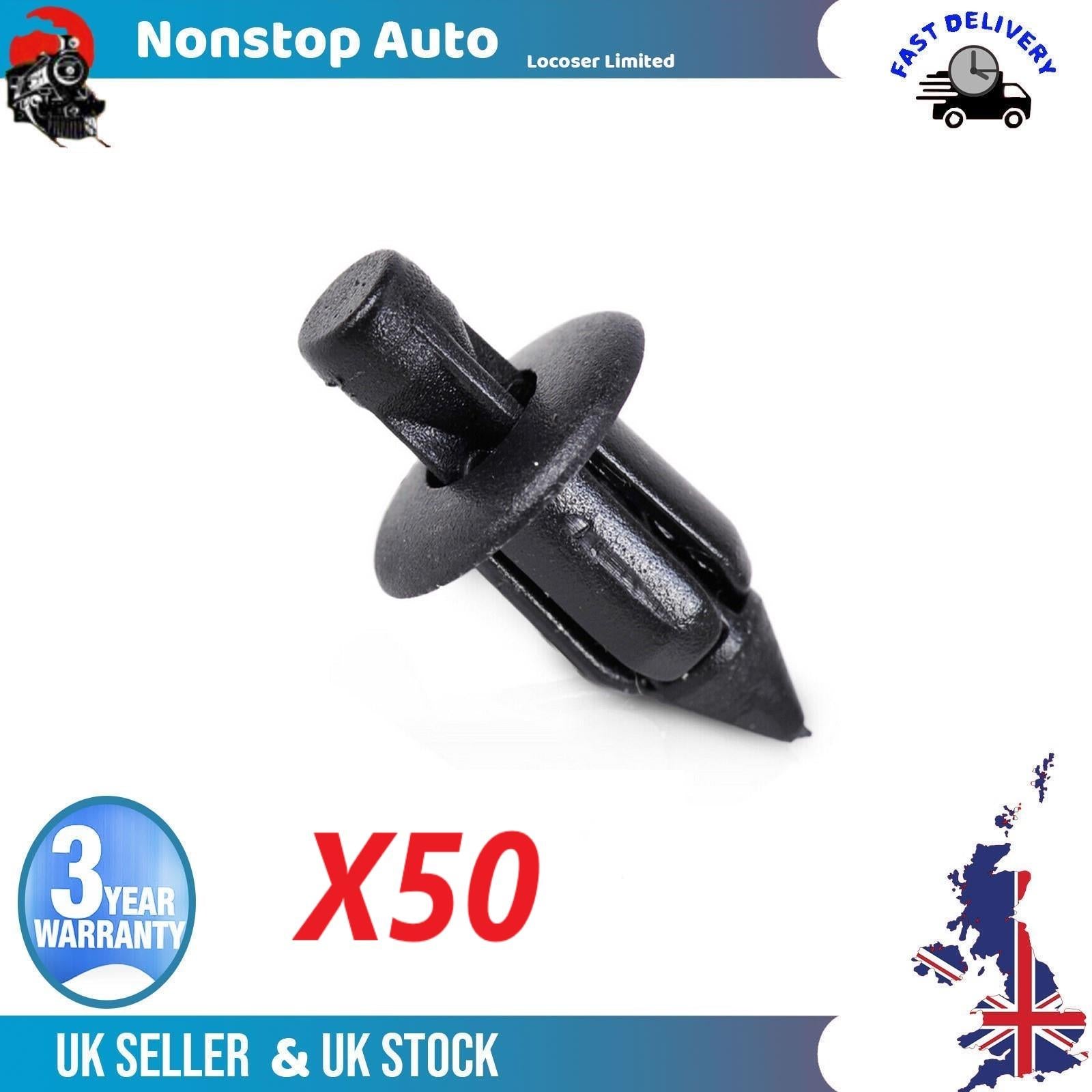 50X Bumper Wheel Arch Fender Splashguard Clips For SUZIKI Splash Swift