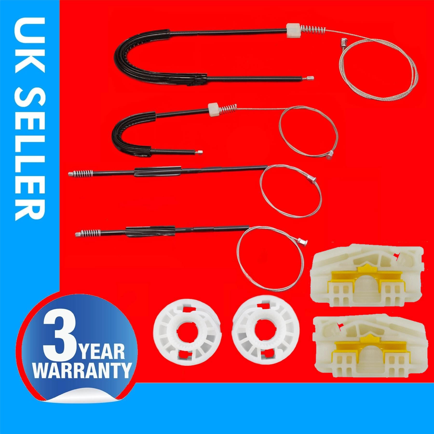 Rear Window Regulator Repair Kit Right & Left Side Fits Seat Leon