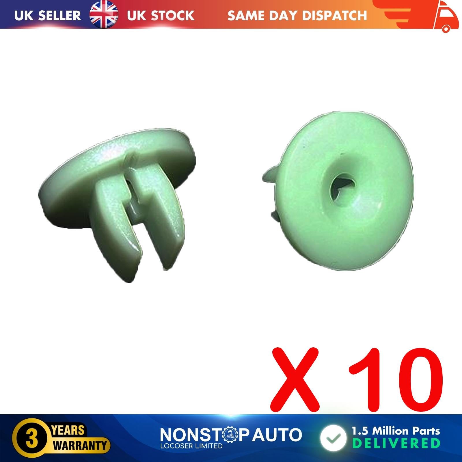 10X Bumper Splashguard Trim Panel Grommet Clips For FORD B-Max C-Max II Ecosport