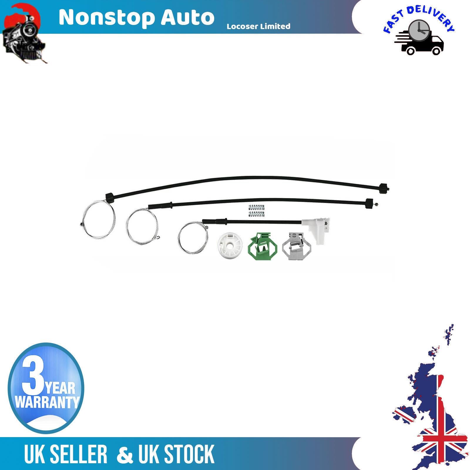 Fits VW Polo Classic 1993 - 1999 Window Regulator Repair Kit Front Left