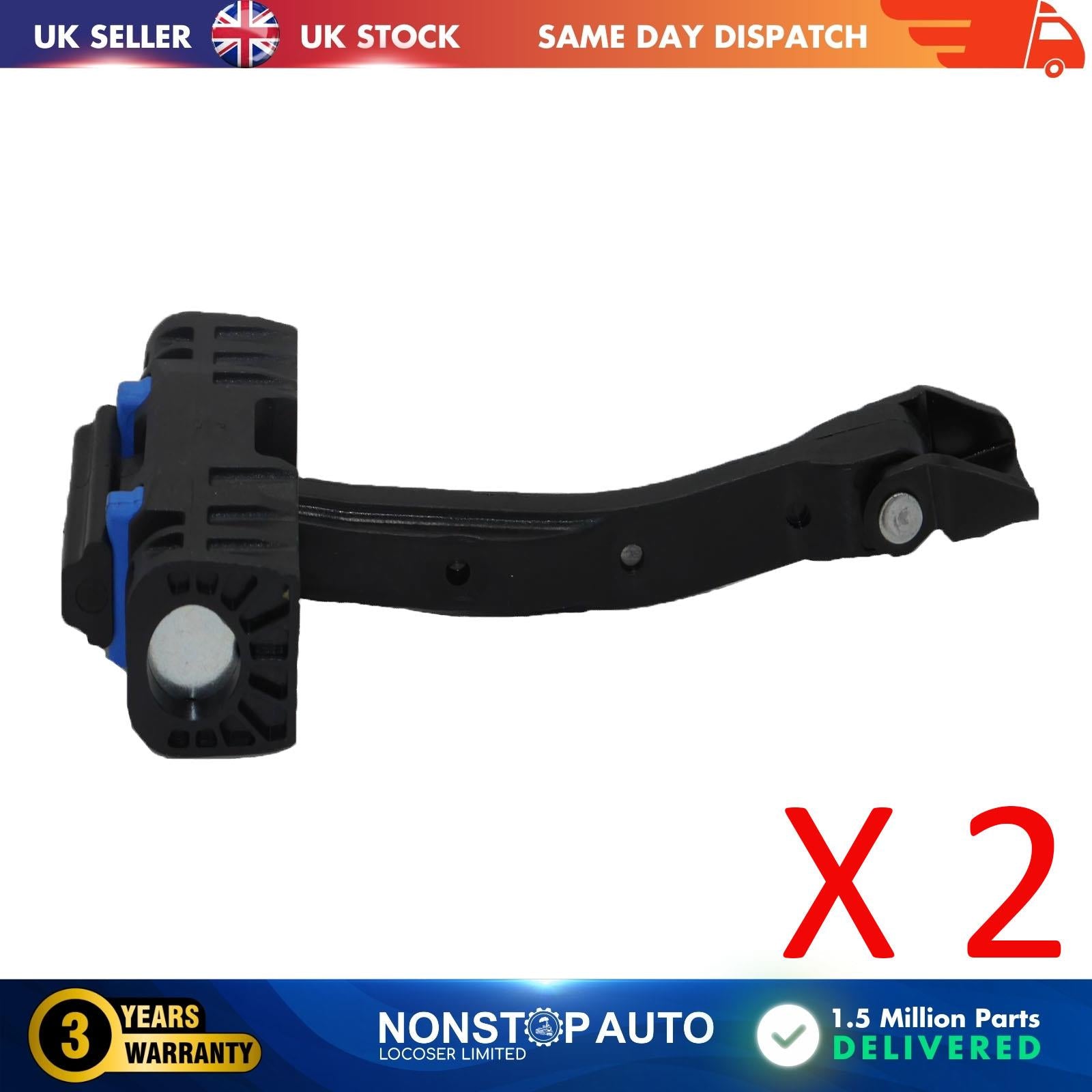 2 X Front Door Hinge Stop Check Strap Limitery Right and Left Side Fits AUDI A6 2011-2018 4G0837249C 4G0837249A