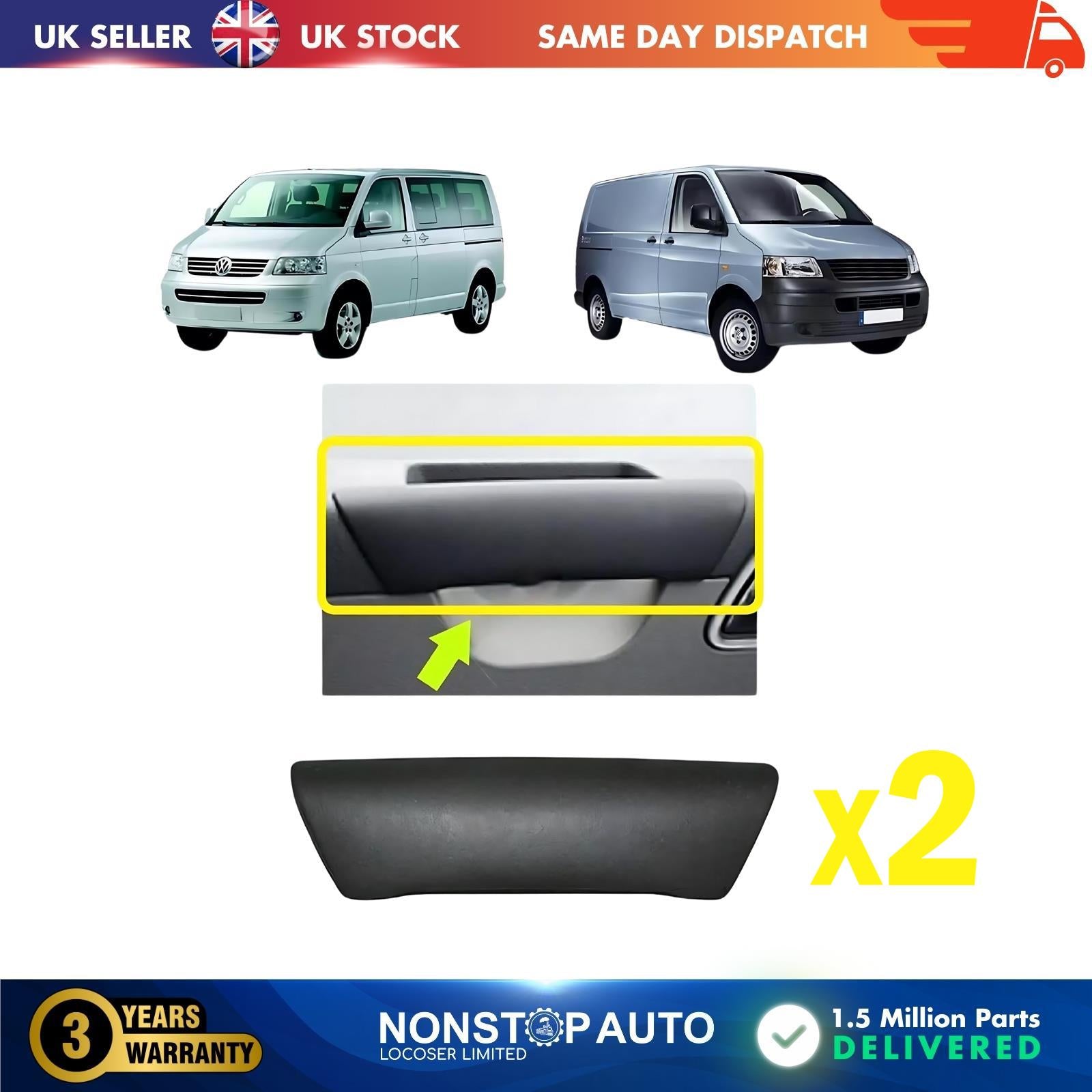 2X Door Handle Cap Cover Left or Right Side Fits VW Transporter T5 7H0867171B