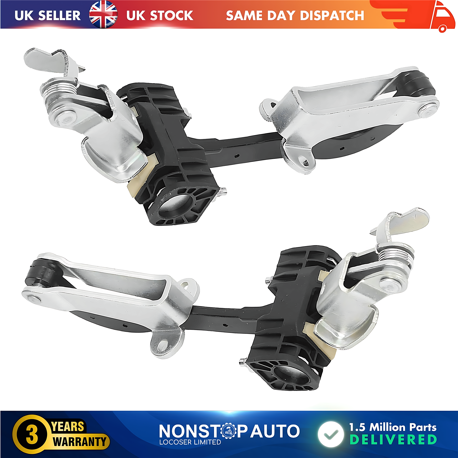 2X Door Hinge Check Strap Rear Left and Right For CITROEN Relay FIAT Ducato PEUGEOT Boxer 1358221080 1358222080