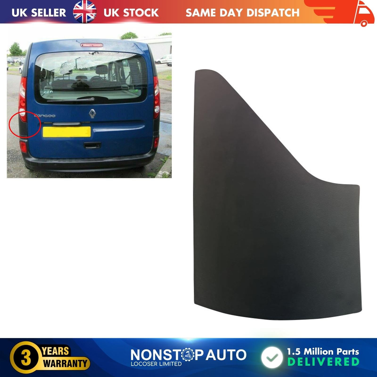 Rear Tailgate Moulding Trim Panel Left Side Fits Renault Kango Mk3  8200642150