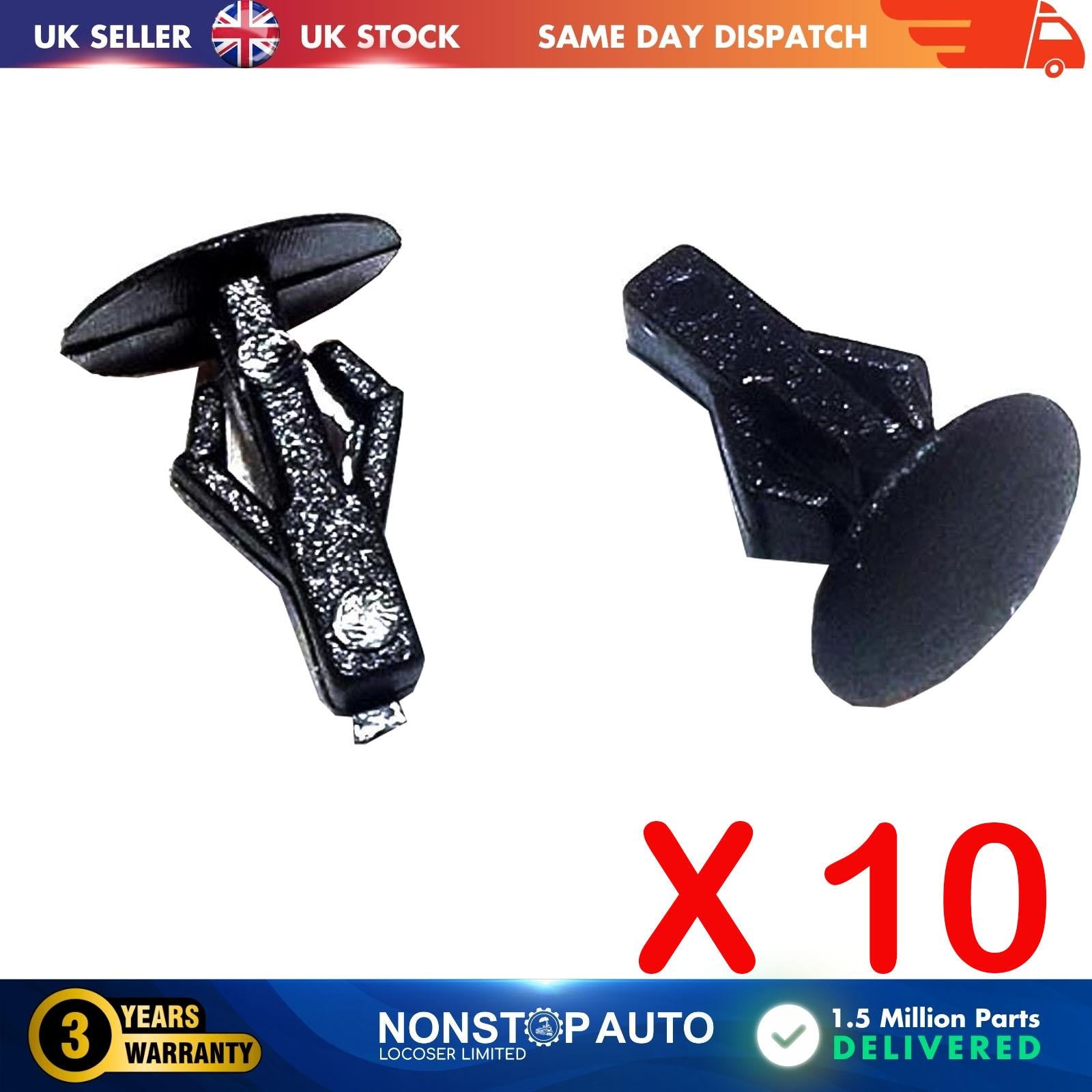 10X Interior Trim Panel Door Card Clips For VW UNIVERSAL