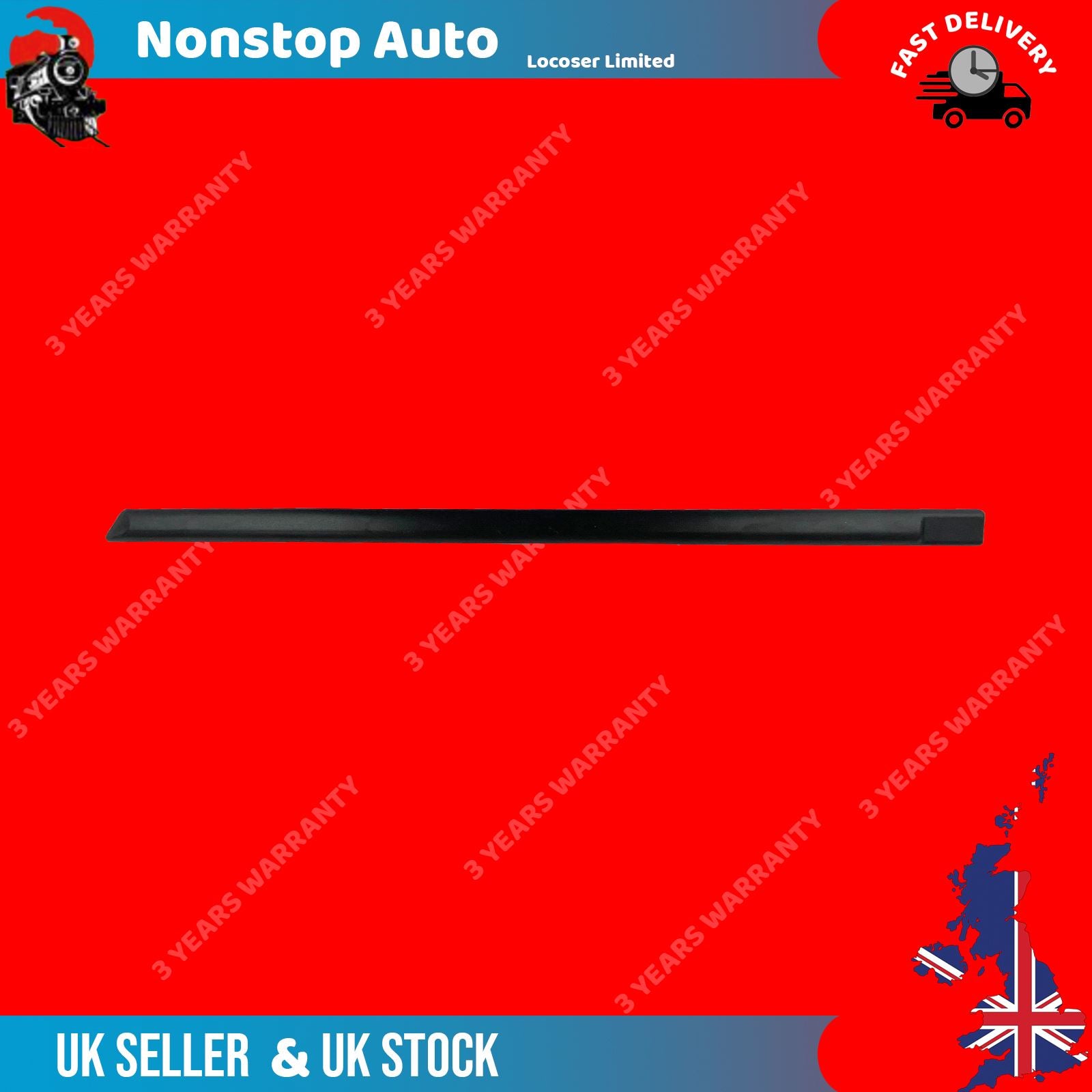 REAR DOOR moulding TRIM STRAP LEFT SIDE FITS SKODA FABIA 6Y0853753B41,6Y0853753