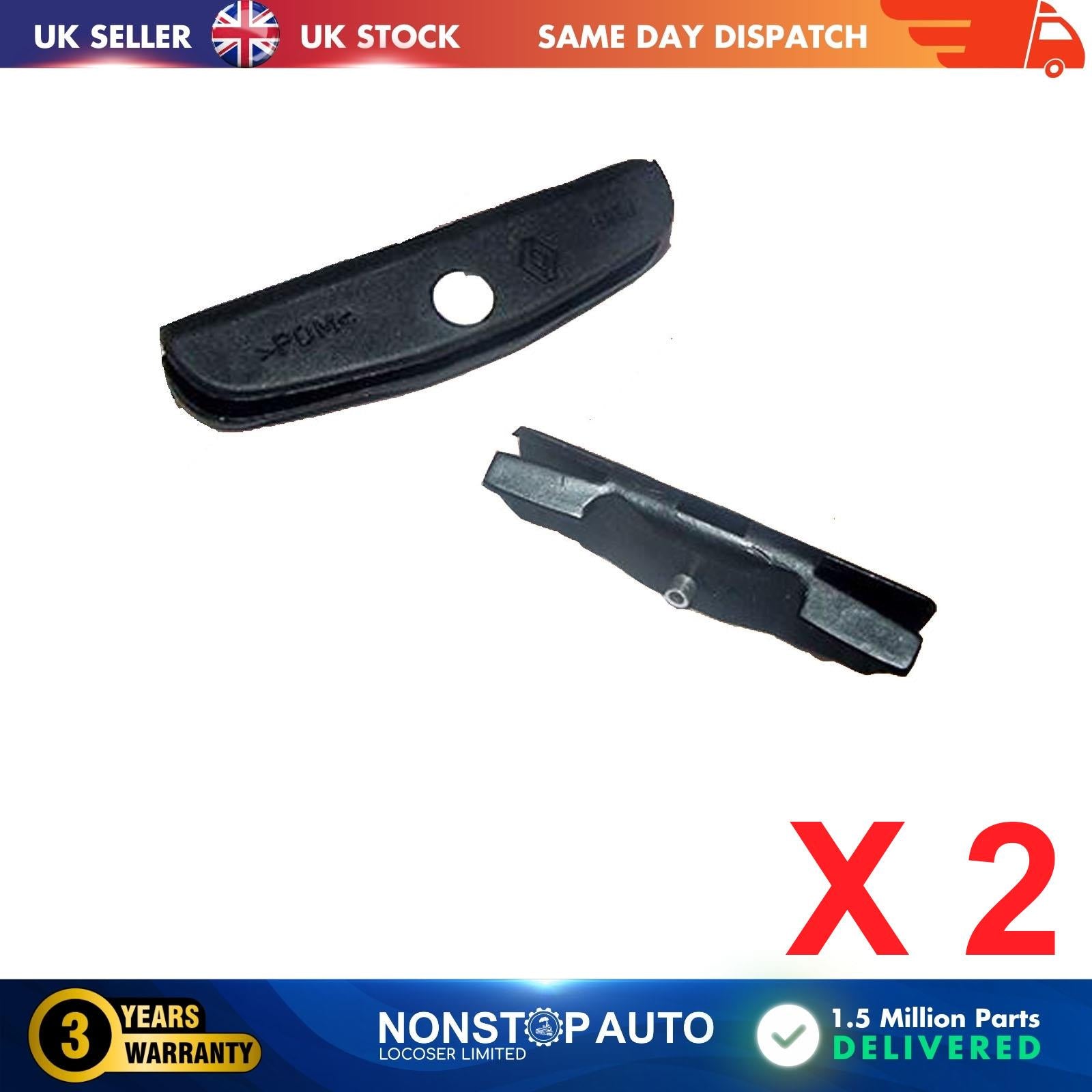 2X Windscreen Trim Clips For RENAULT 19 I II Clio I II Megane I 7700784059