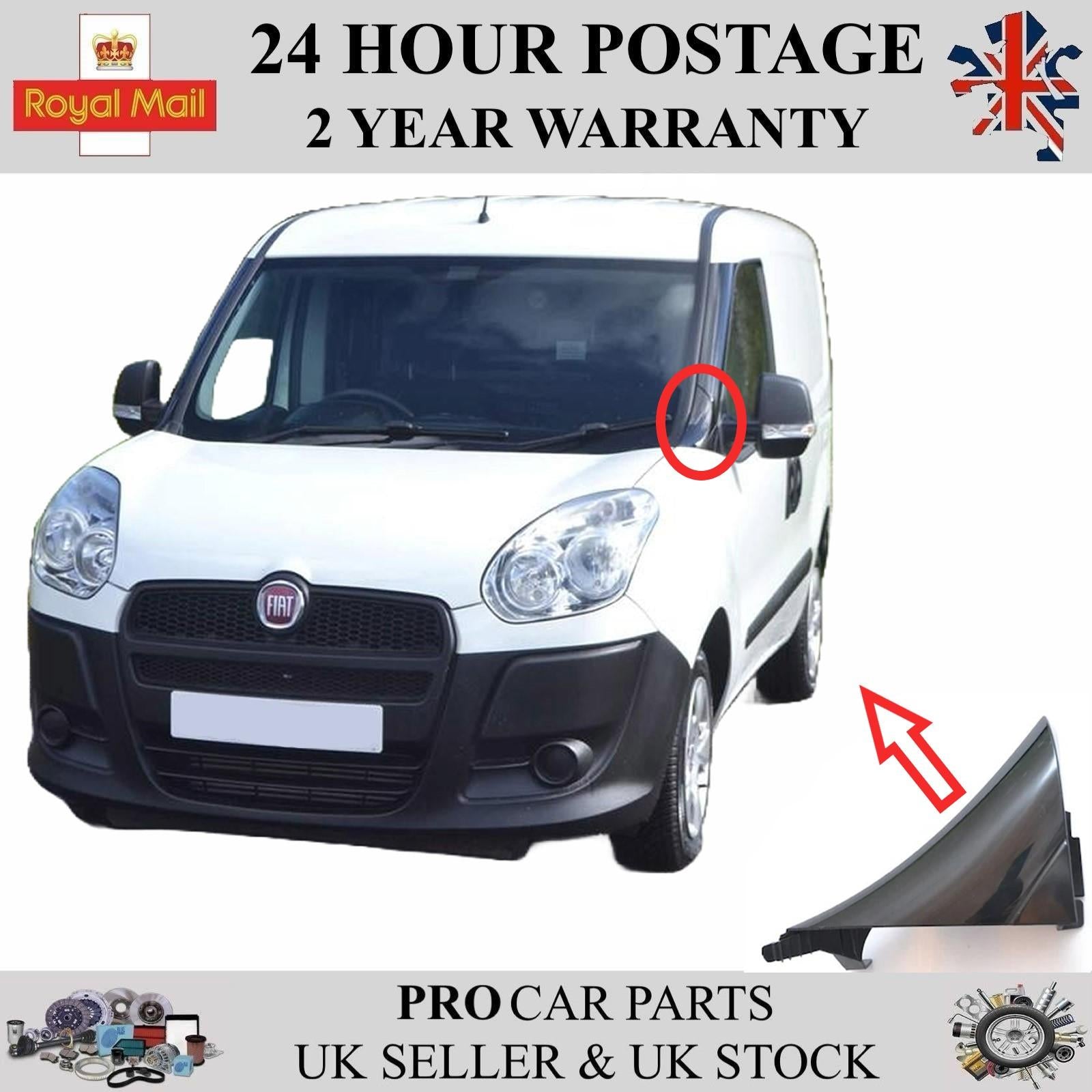 Triangle Door Mirror Moulding Panel Left For FIAT Doblo 2010-2022 735498423