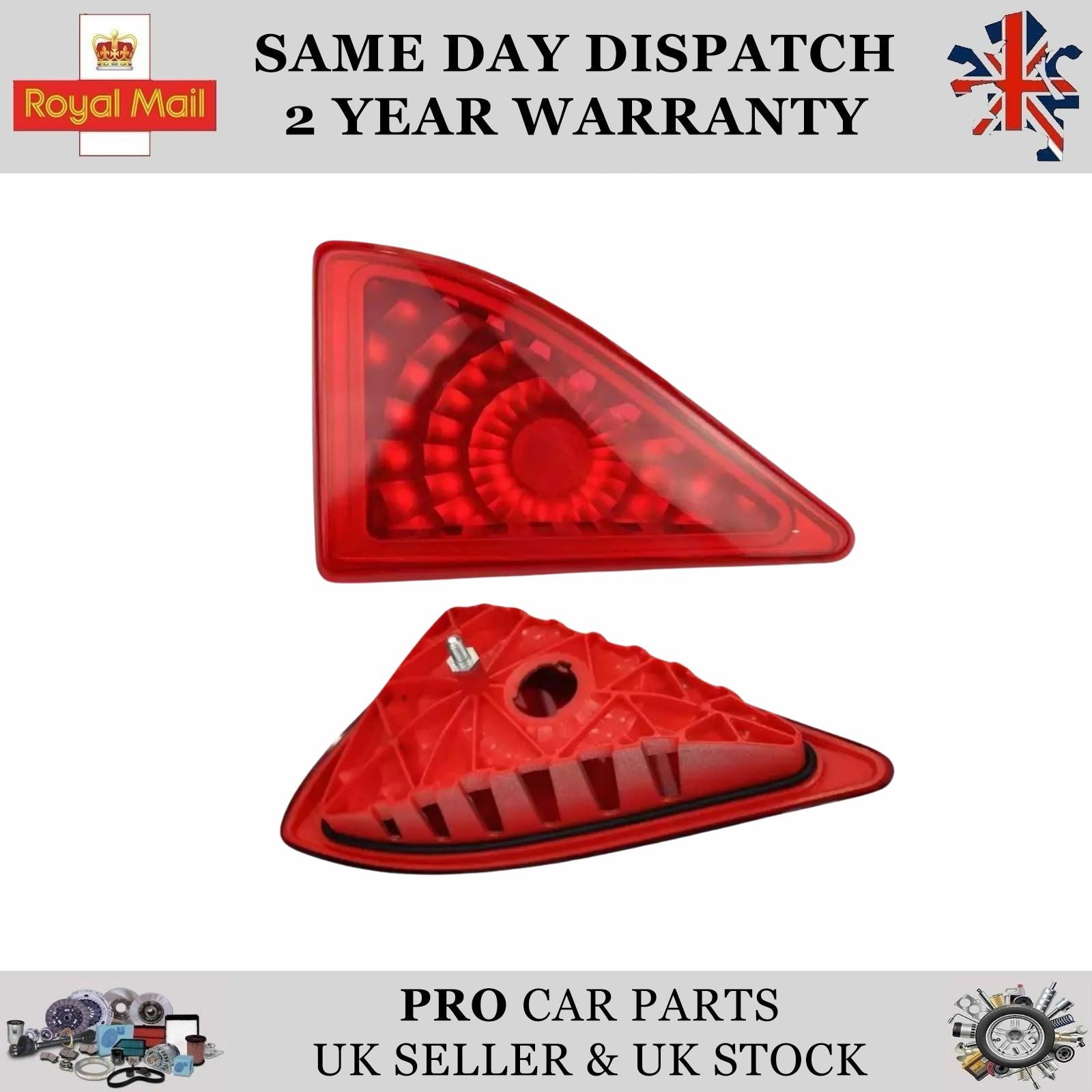 Red Central Brake Light Lamp REAR 265900021R 2654000Q0C fits RENAULT MASTER MK3