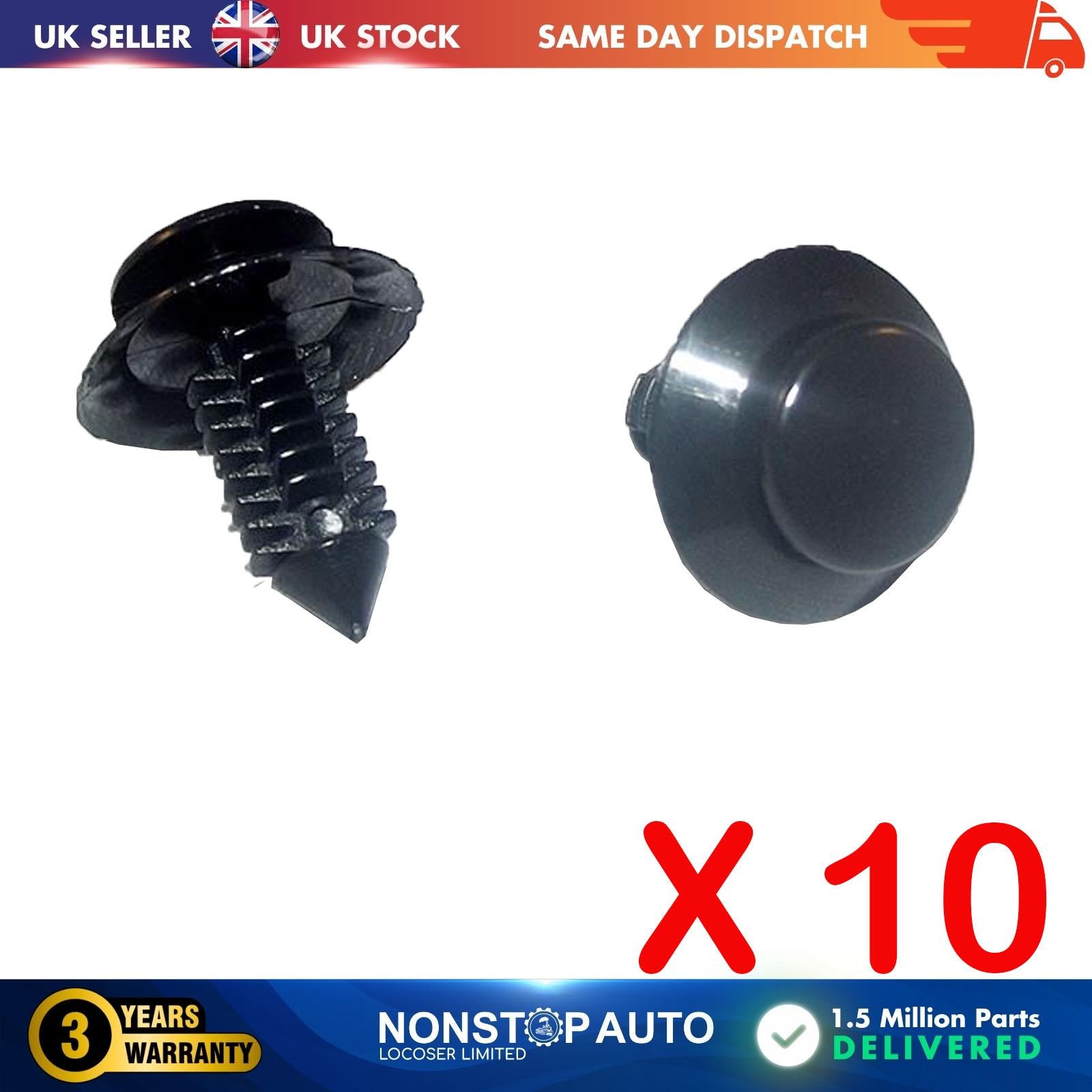 10X Interior Door Card Trim Panel Retainer Clips For FORD N801925-S