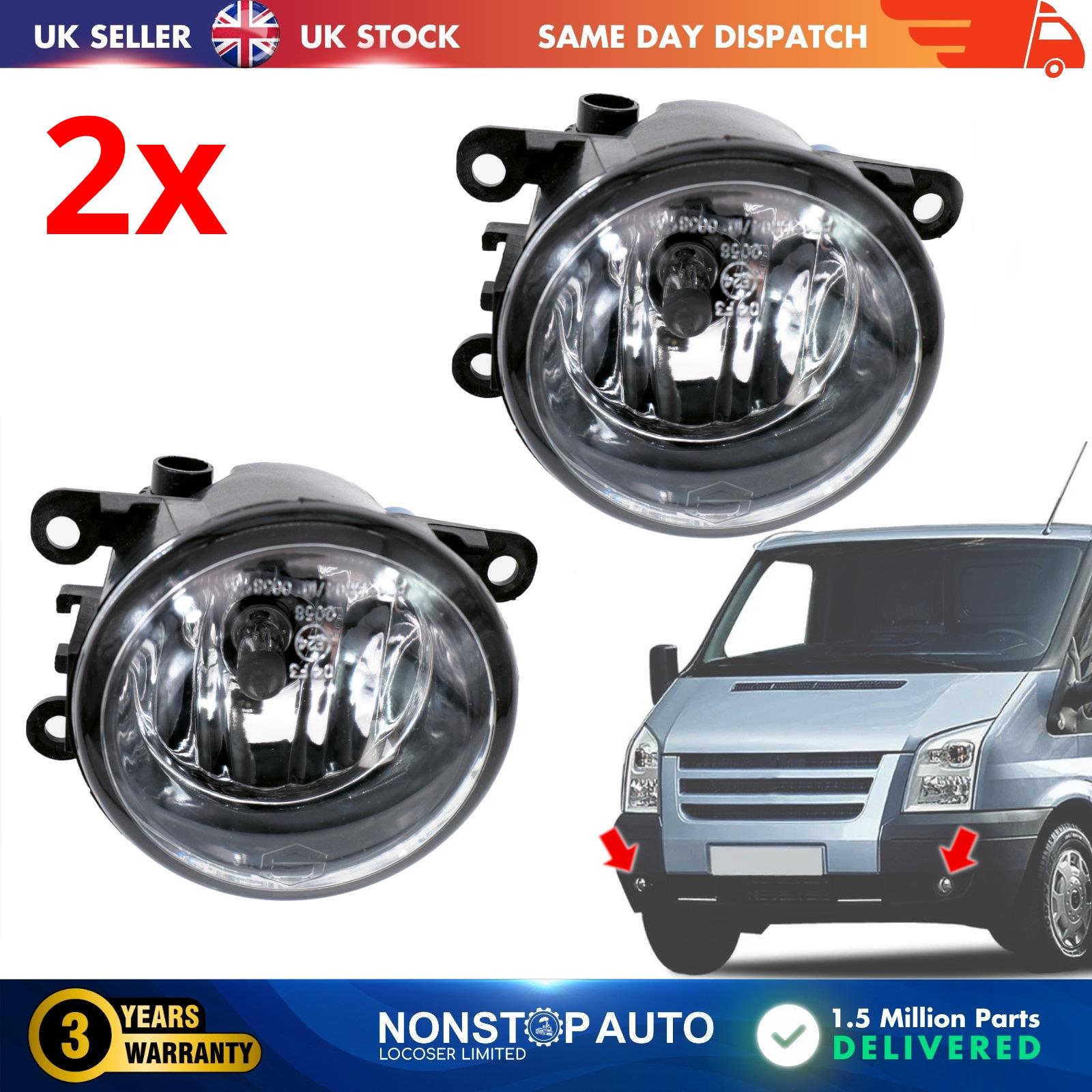 2X Fog Light Lamp For RENAULT Clio Fluence Twingo Kangoo Megane Laguna Scenic Koleos FORD Transit MK7 MK8 Fiesta Focus C-Max 8200074008