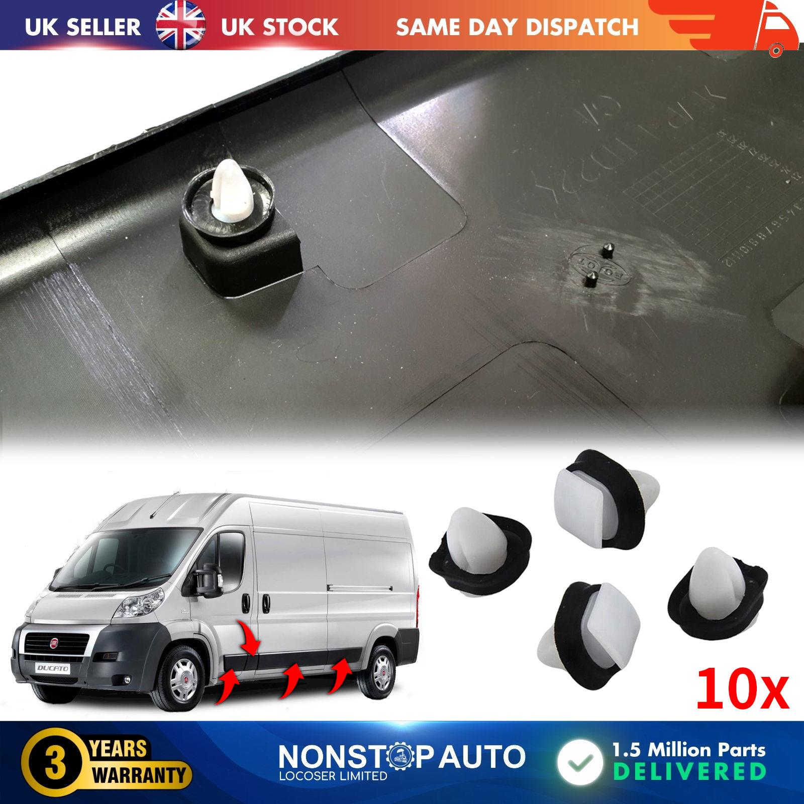 10X TRIM BUMPSTRIP MOULDING CLIPS For PEUGEOT Bipper Boxer 71728806