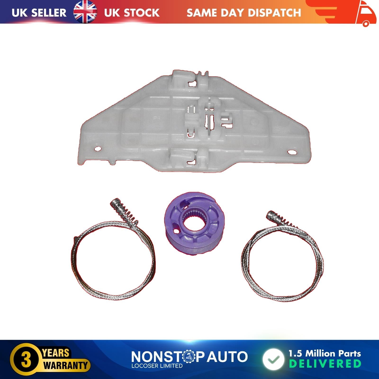 window winder regulator Repair Kit / Rear Right Fits CITROEN C5
