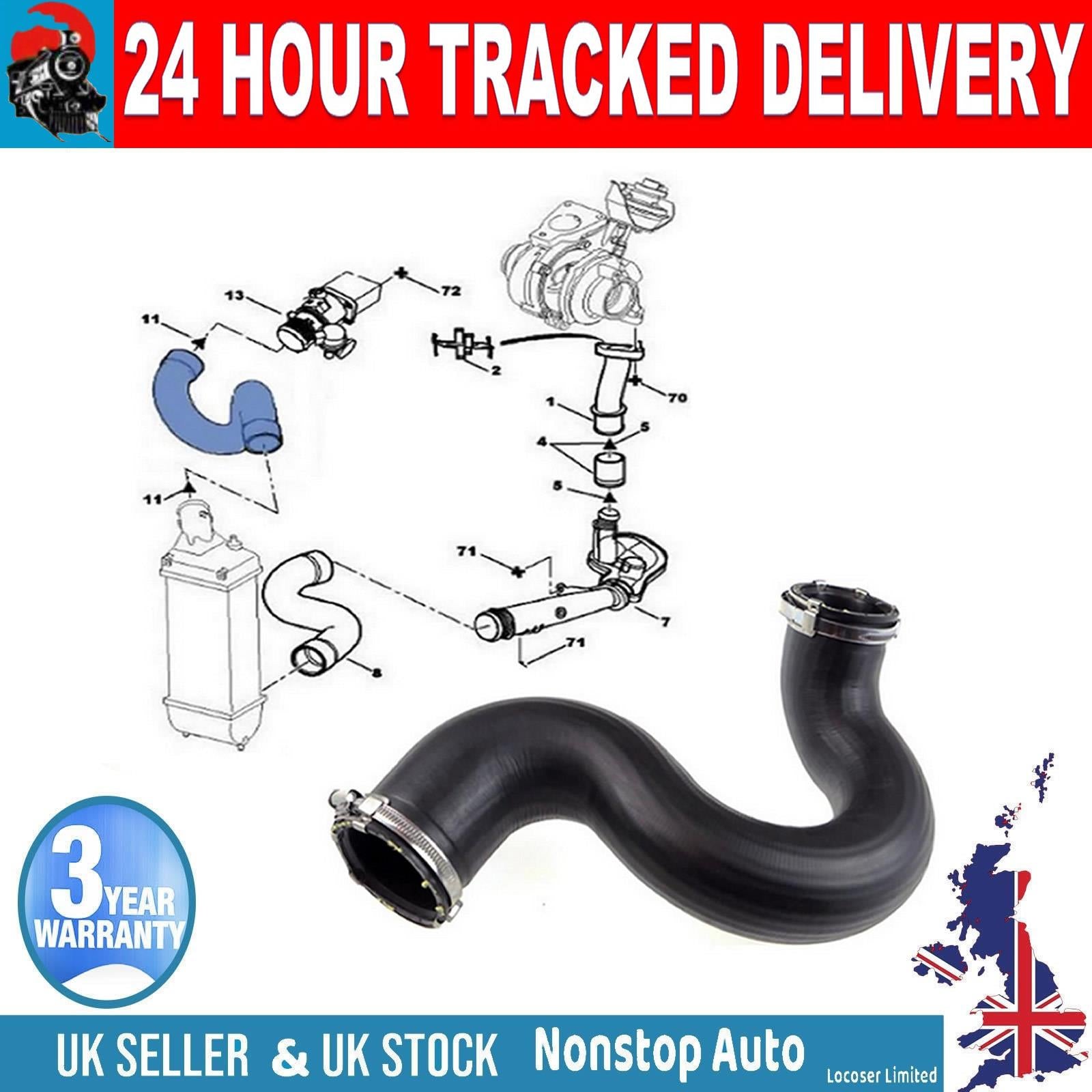 Turbo Intercooler Hose Pipe For PEUGEOT 307 2.0 HDI 308 2.0HDI CITROEN C41 2.0HDI C4 Picasso 2.0HDI 0382.AV