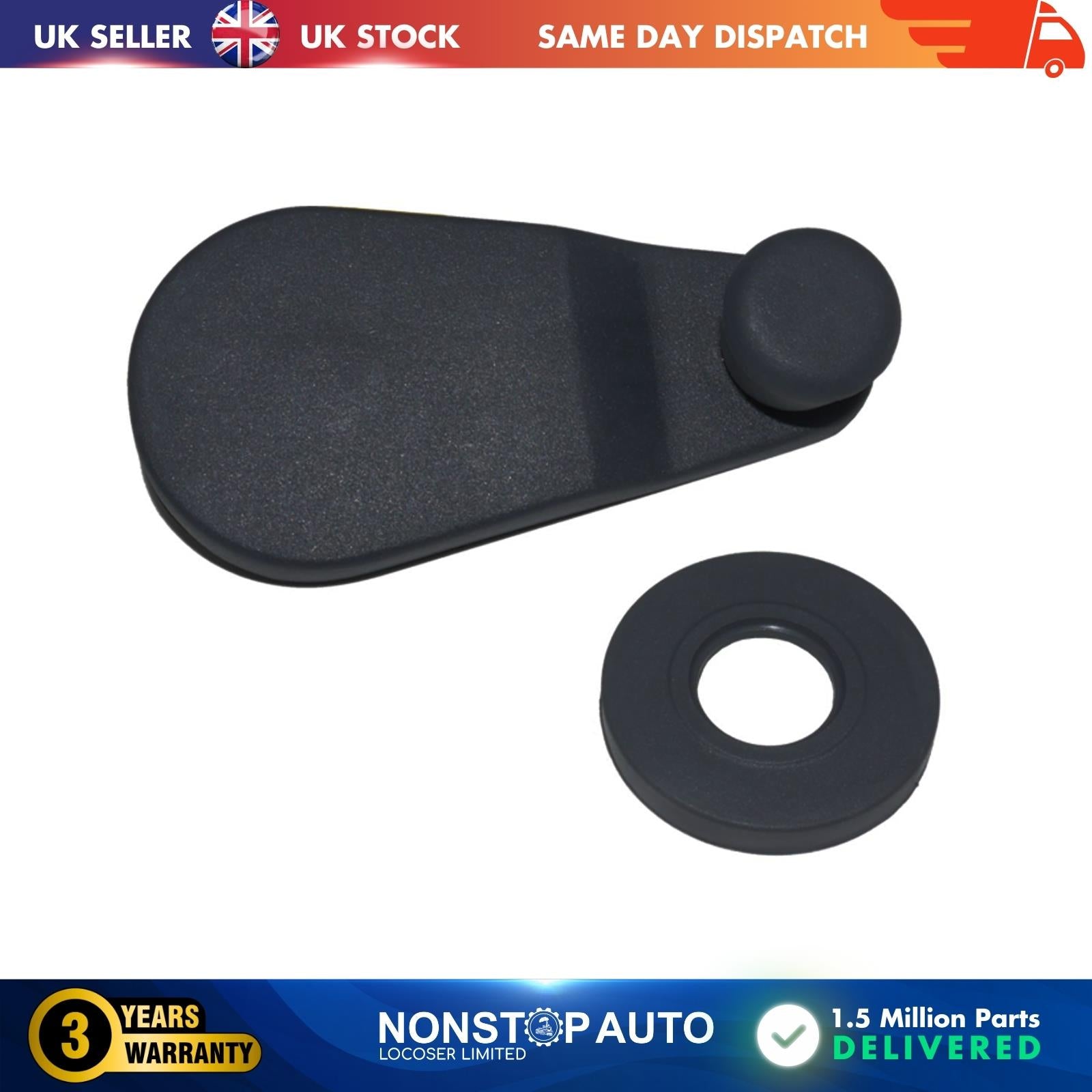 FIAT Ducato PEUGEOT Boxer CITROEN Jumper 94-06 Window handle grey 182816660