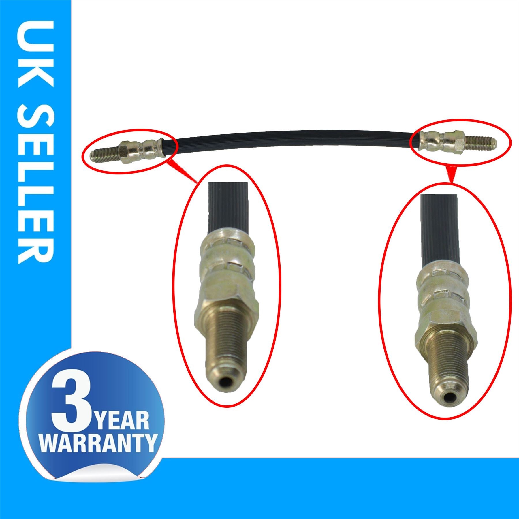 Rear brake hose Pipe Left Side  Fits Ford Granada Mk2 1613353