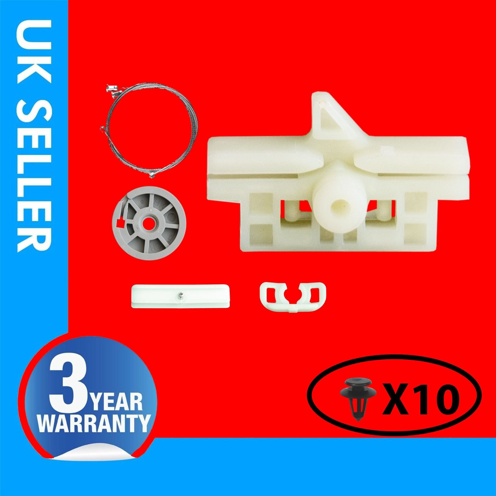 FOR FIAT FIORINO WINDOW REGULATOR REPAIR KIT FRONT LEFT HAND SIDE