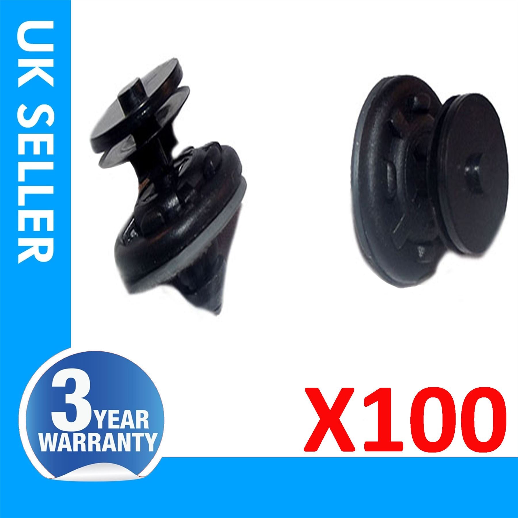 100X DOOR CARD TRIM PANEL MOULDING CLIPS VW GOLF MK4 MK5 MK6 GOLF PLUS PASSAT B6 POLO Mk4 CADDY EOS TIGUAN TOURAN AUDI A4 A6 A8 TT Q5 RS4 RS6 SKODA SUBERB