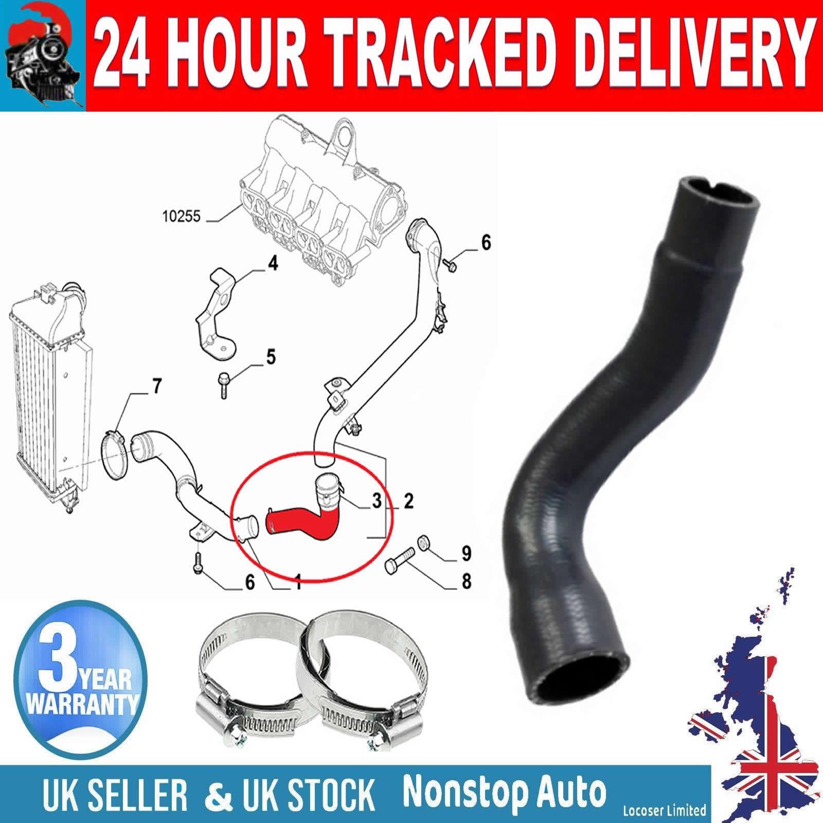 TURBO INTERCOOLER HOSE PIPE FOR FIAT 500 Panda LANCIA Ypsilon 51837874-71771438