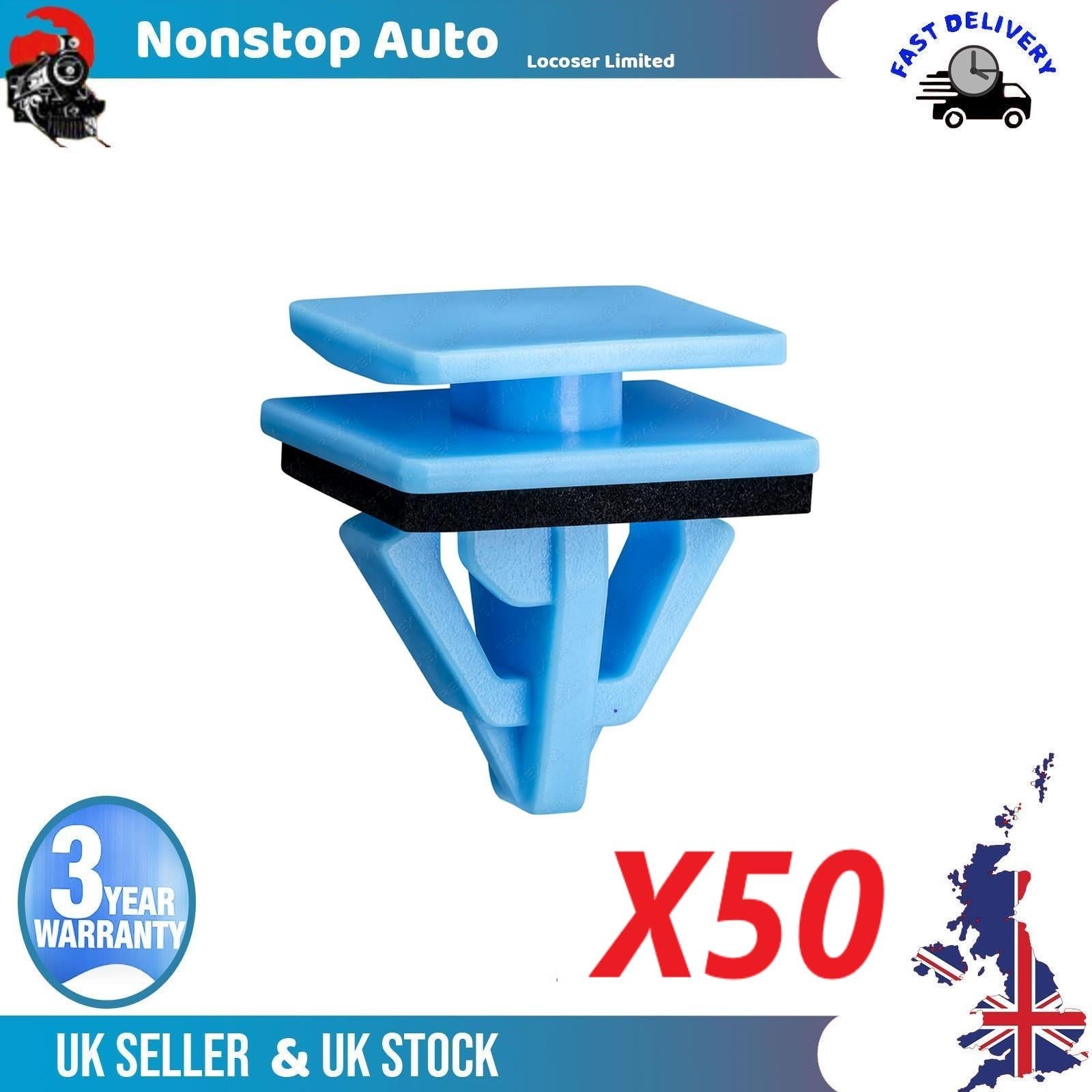 50 X Side Sill Moulding Panel Clips For HUNDAI KIA 87758-3L000