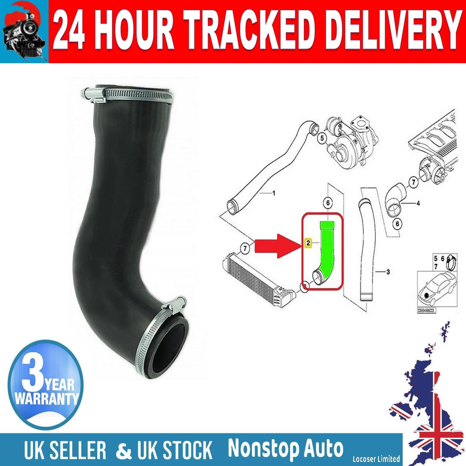 TURBO INTERCOOLER  HOSE PIPE FOR  BMW 3 Series E46 318D 320D  11617799394