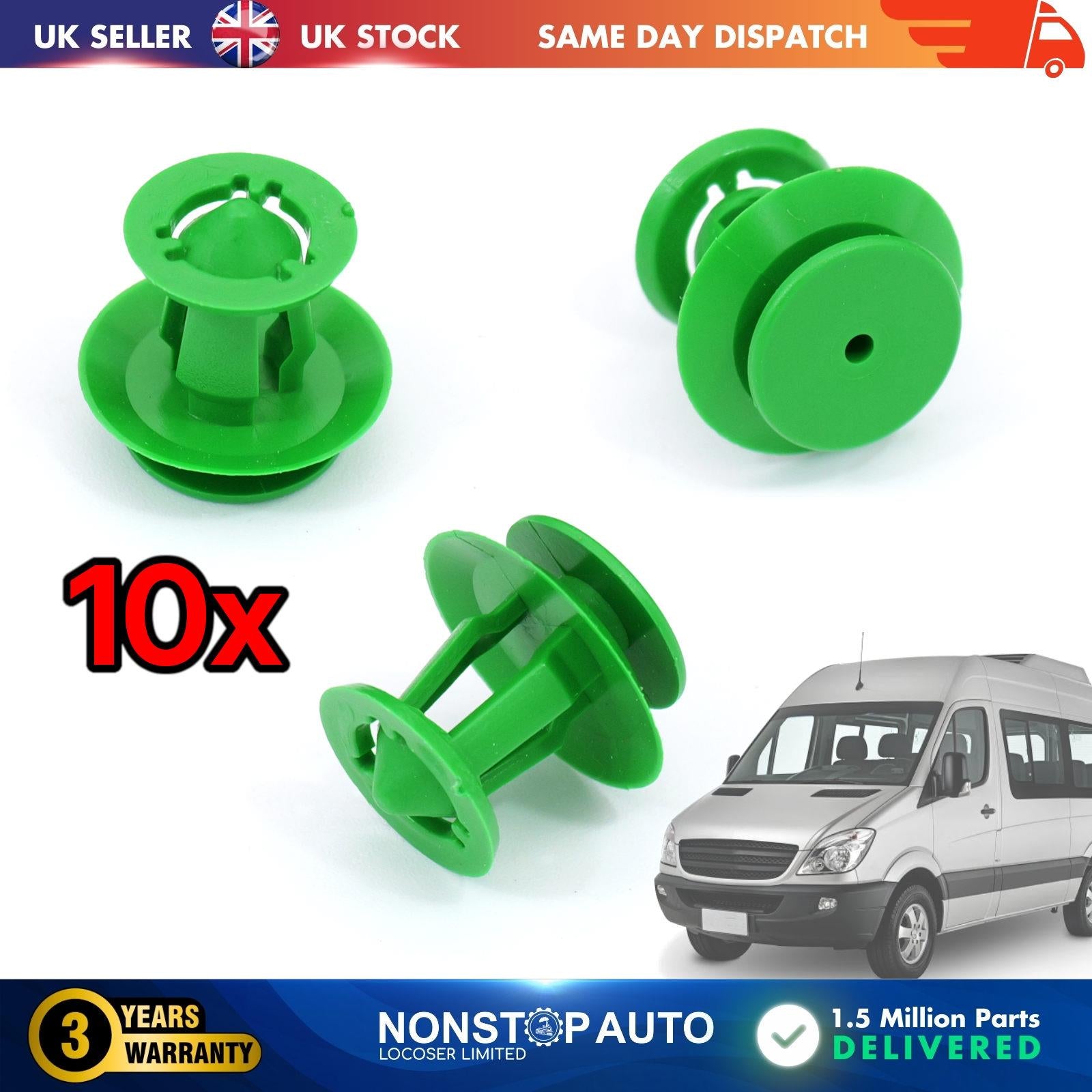 10x DOOR CARD PANEL TRIM CLIPS FOR MERCEDES SPRINTER VITO A0009912771