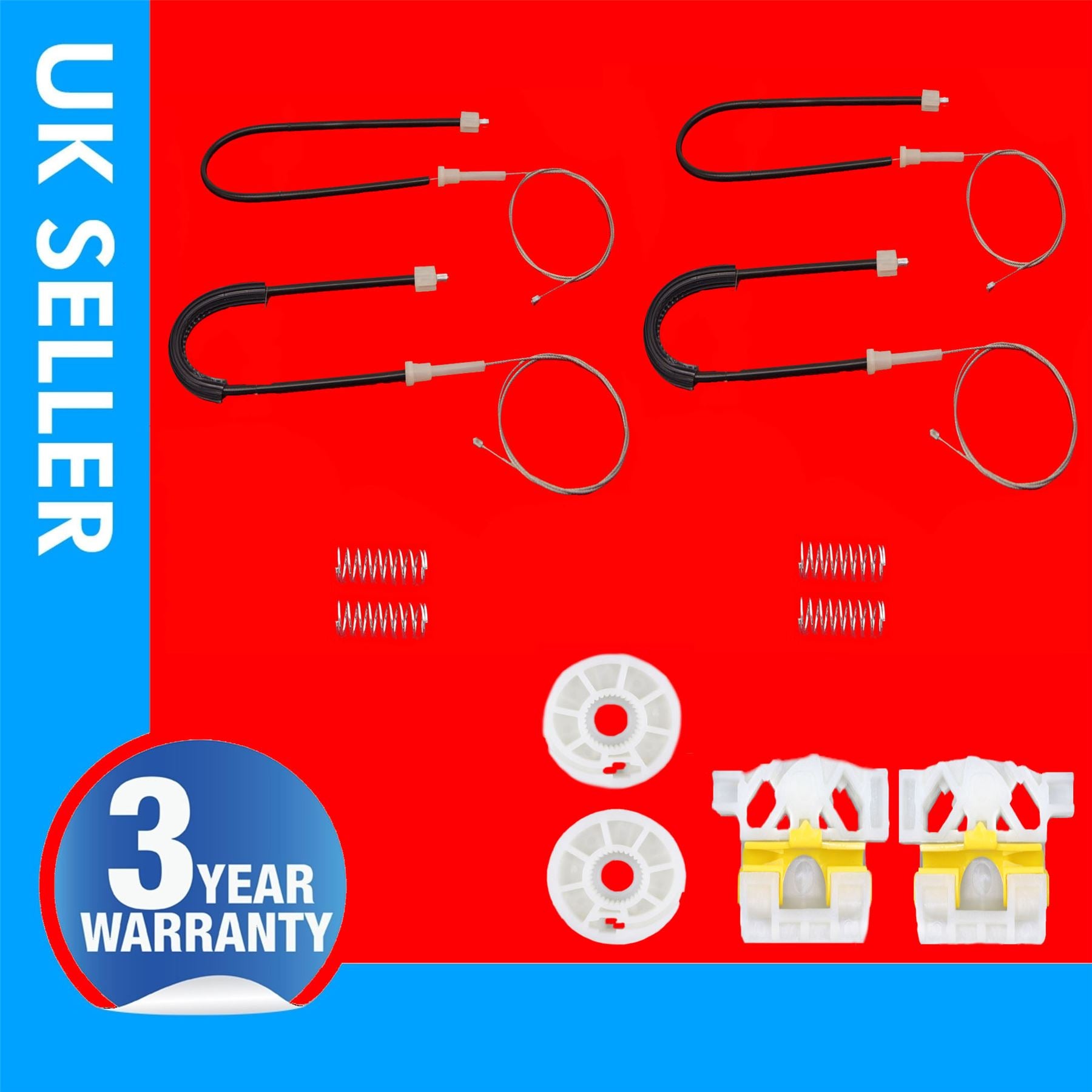 Window Regulator Repair Kit Rear Left & Right Side Fits Renault Laguna