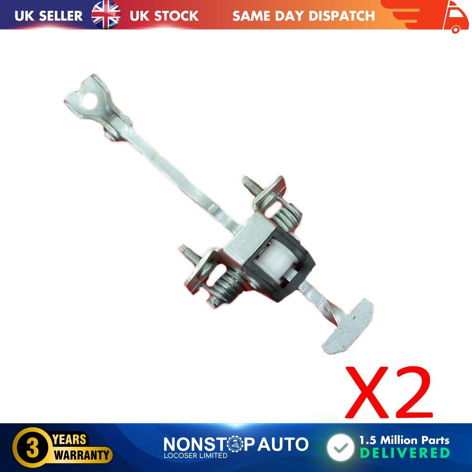 2 X Front Door Hinge Stop Check Limitery Right and Left Fits VAUXHALL Signum