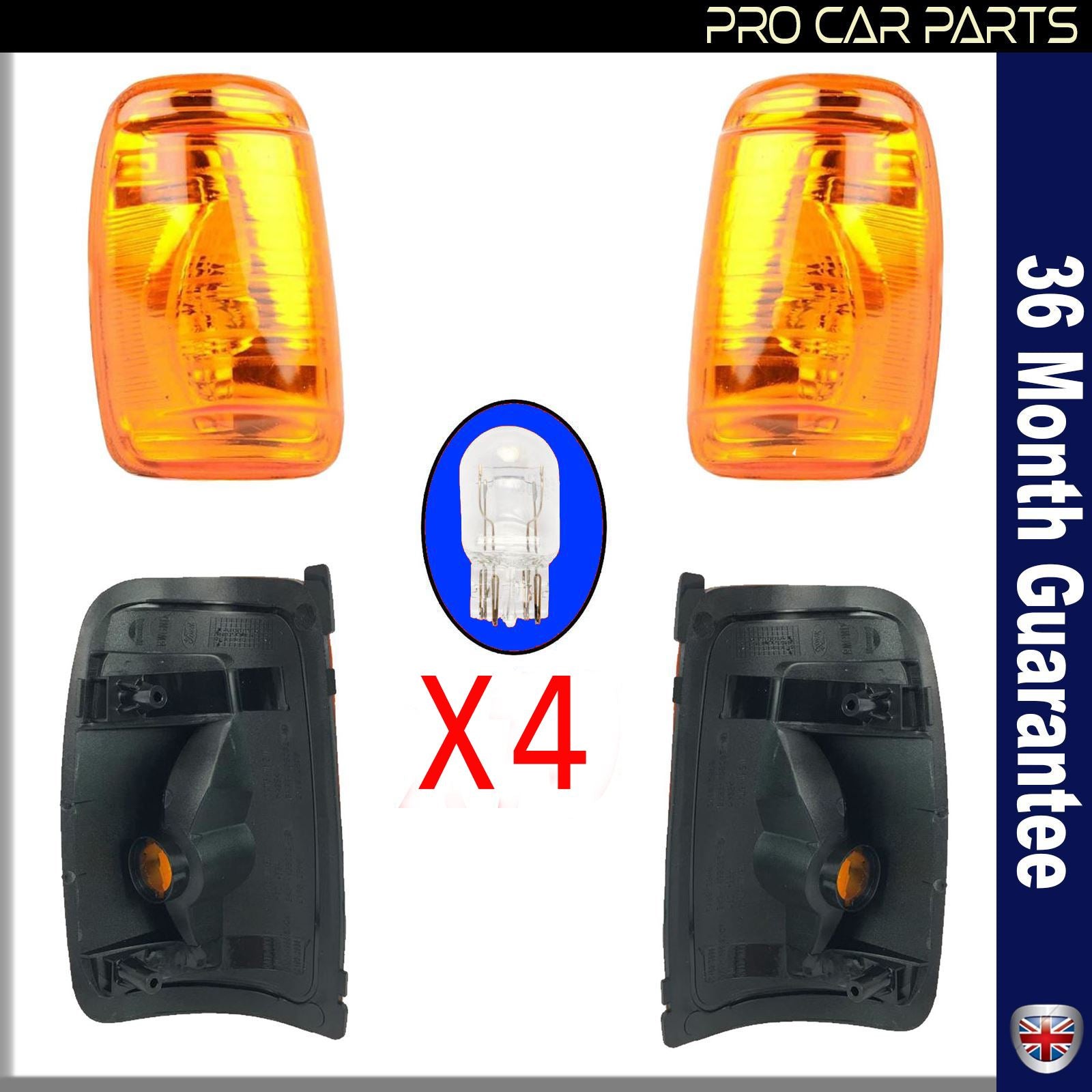 Wing Mirror Indicator Repeater Lens Light Left&Right Side For FORD Transit