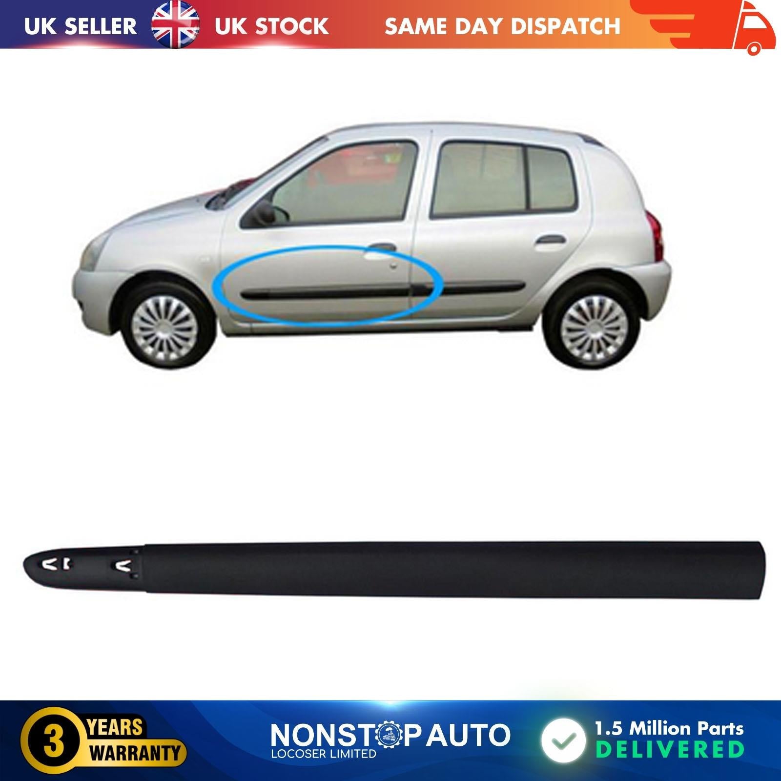Door moulding panel front left Fits Renault Clio MK3 Hatchback Campus 2006 2008