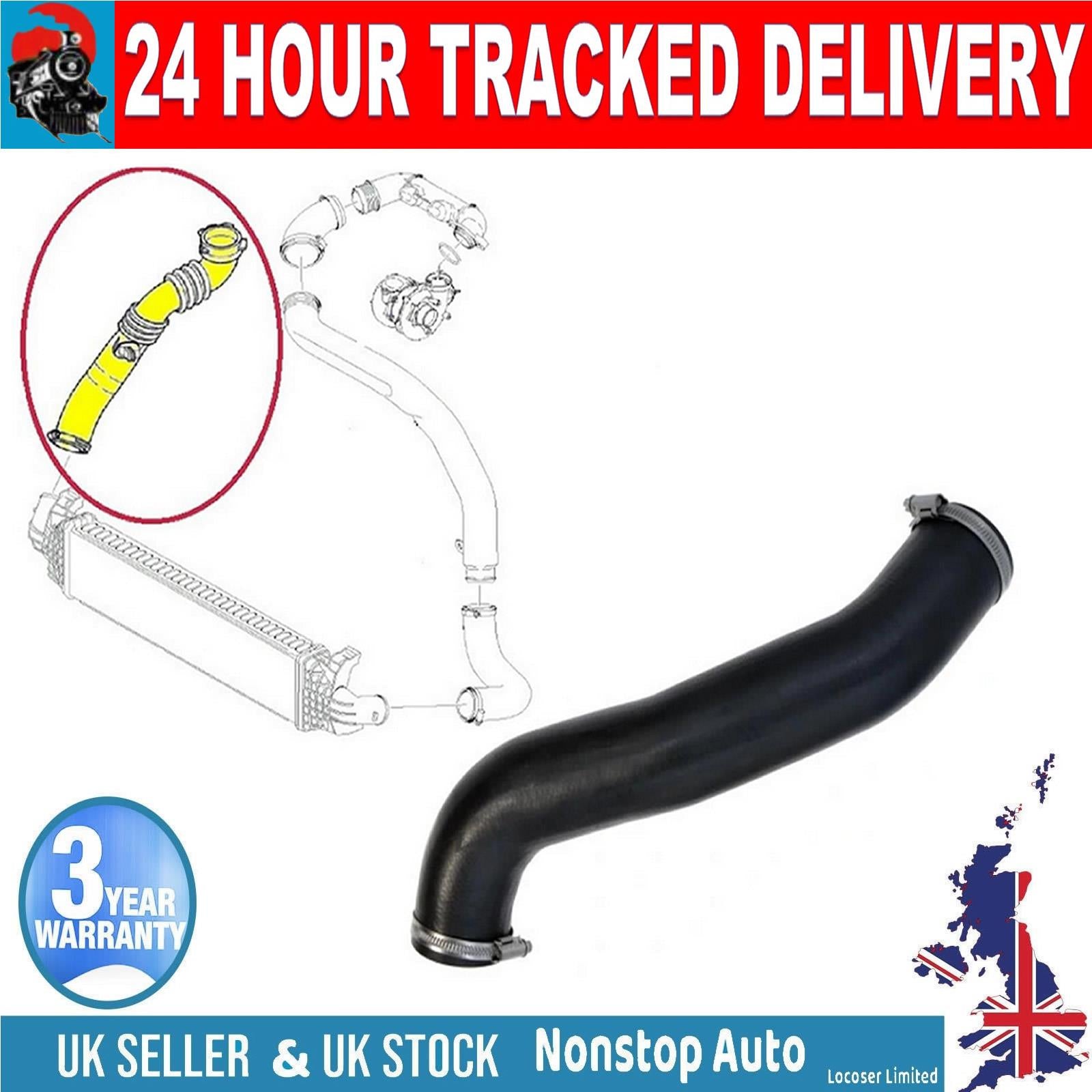 TURBO INTERCOOLER HOSE PIPE FOR FORD Cmax Focus VOLVO C30 S40 V50 6M516K863HB