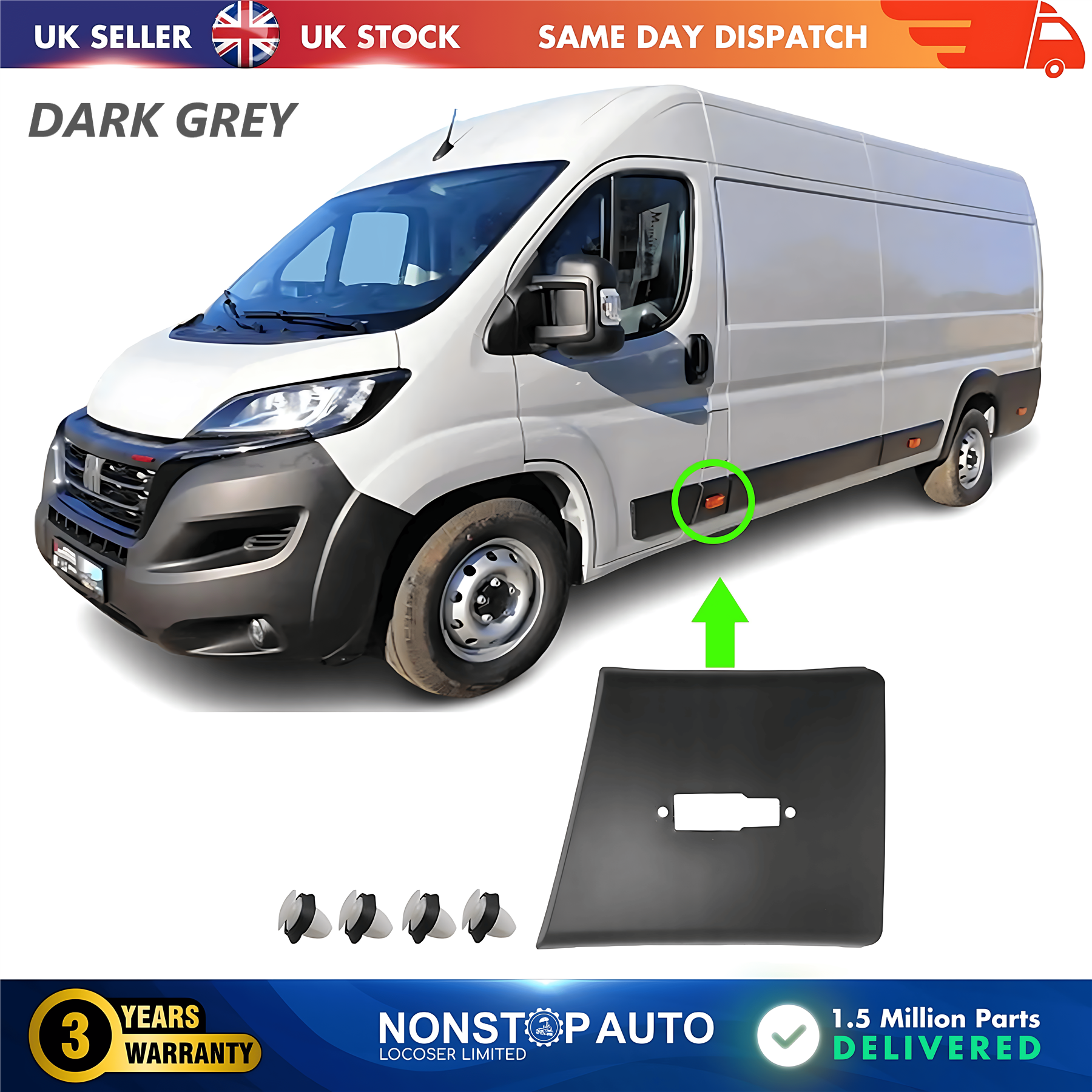 Moulding Trim Panel Left For CITROEN Relay PEUGEOT Boxer FIAT Ducato 2006 on 8547W5