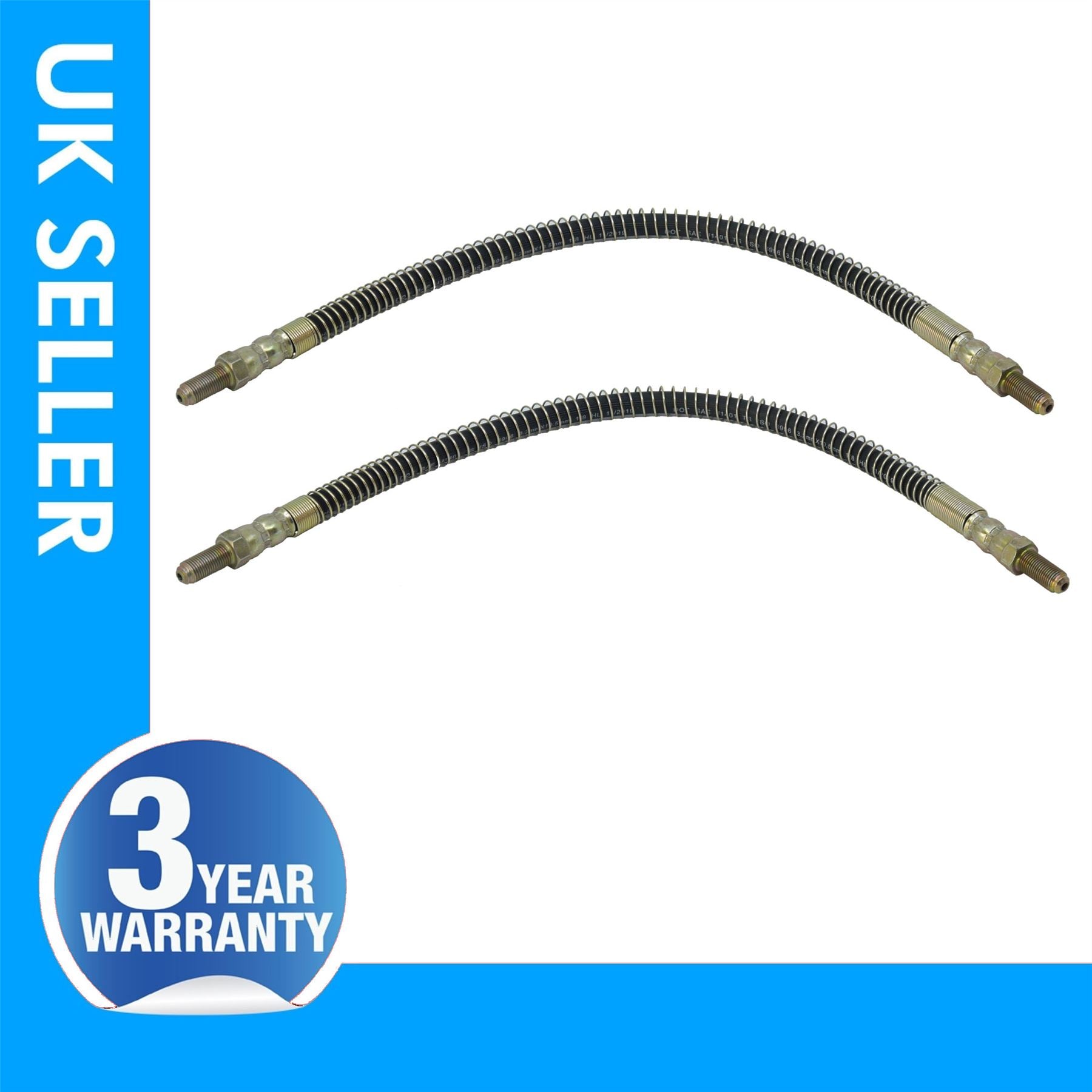 2X Rear Brake Hose Pipe For FORD  P100 Mk1  1610873
