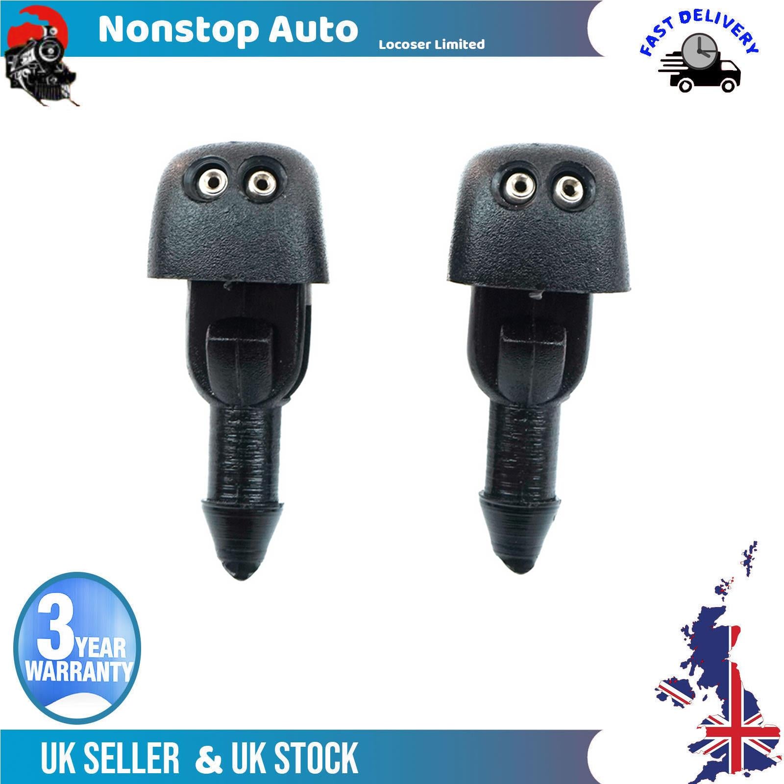 2X Washer Jet Wiper Nozzle Pipe Hose For FORD Transit T15 T20  8610B17666BB