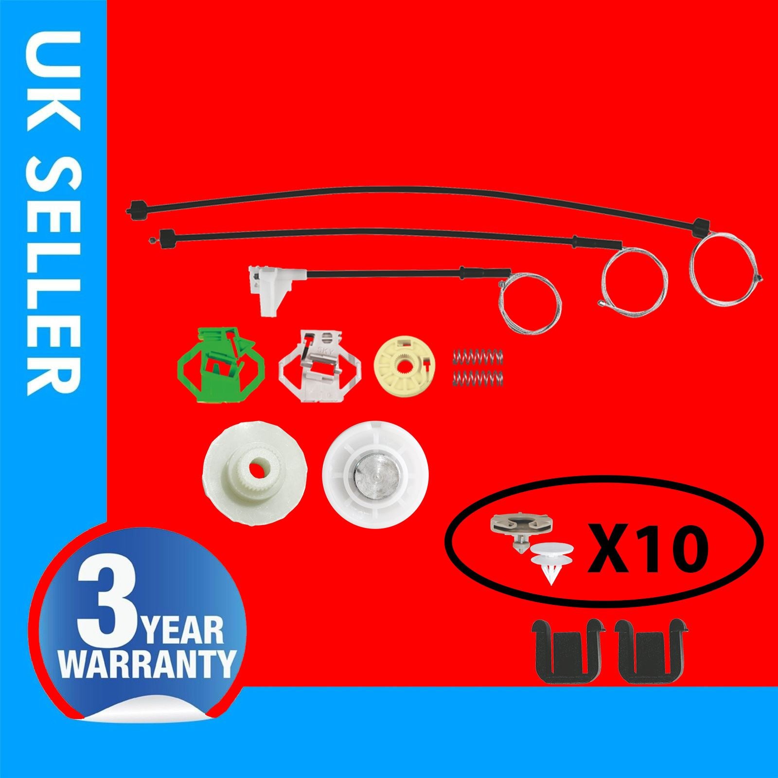 FOR SEAT CORDOBA WINDOW REGULATOR REPAIR KIT FRONT SIDE RIGHT
