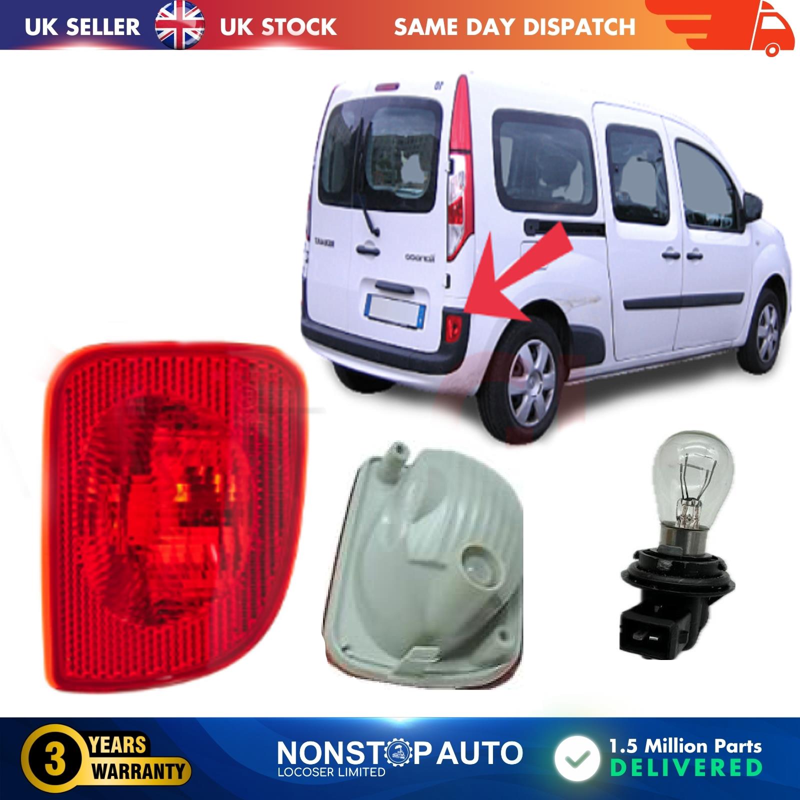 Rear Fog Light Lamp  Reflector Right Fits RENAULT Kangoo MK3 8200419908