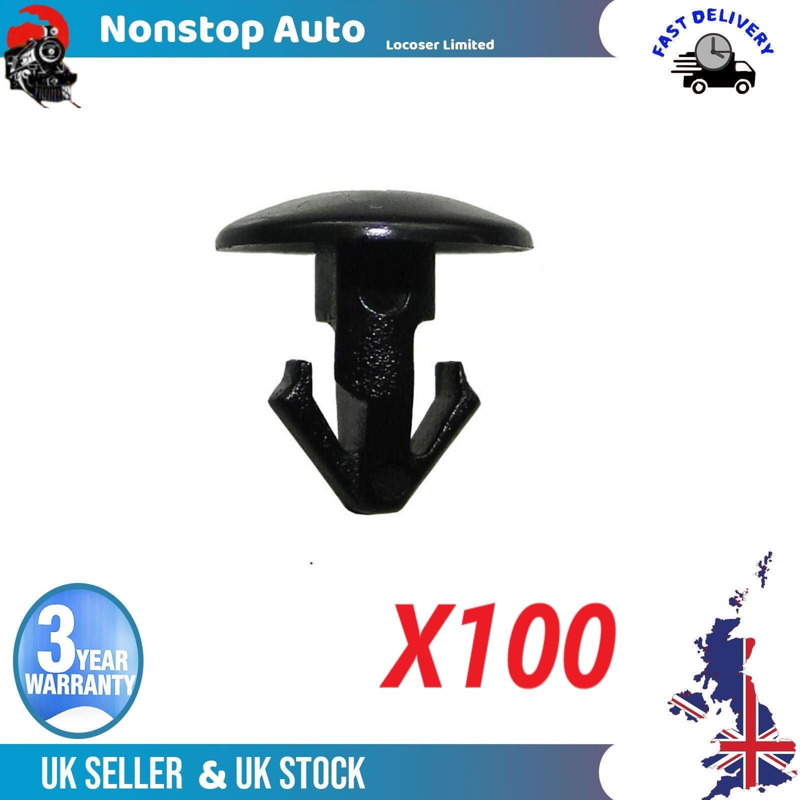 100X Door Card Trim Panel Moulding Clips / Door Retainer Clips For NISSAN Juke Pulsar QashqaÄ± II X-Trail II FORD Fiesta VII Puma 80850-CA003