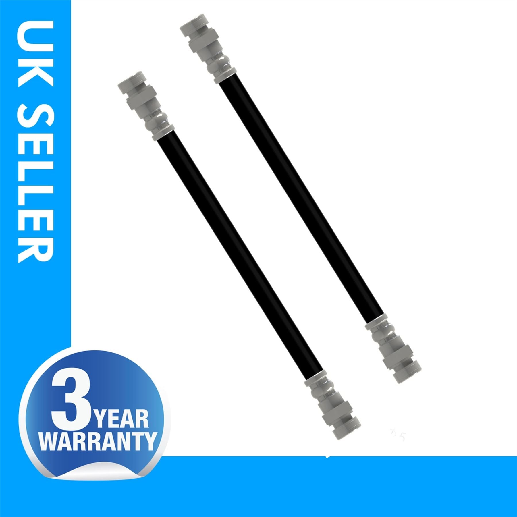 2X Rear Brake Hose For Hyundai Pony Sedan MR129744