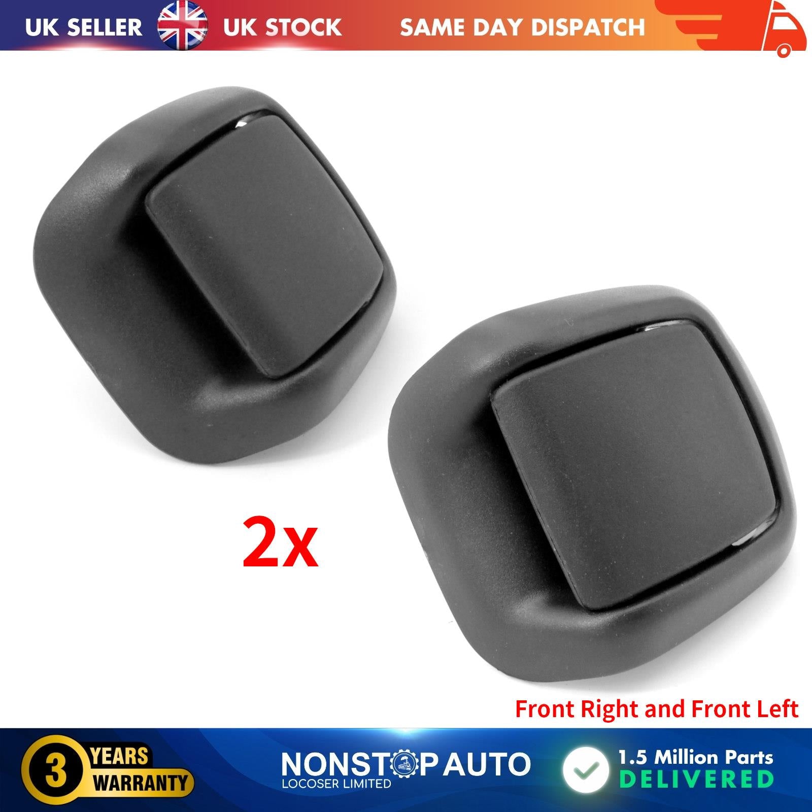 2x Front Seat Tilt Release Handles Right and Left For FORD Fiesta MK5