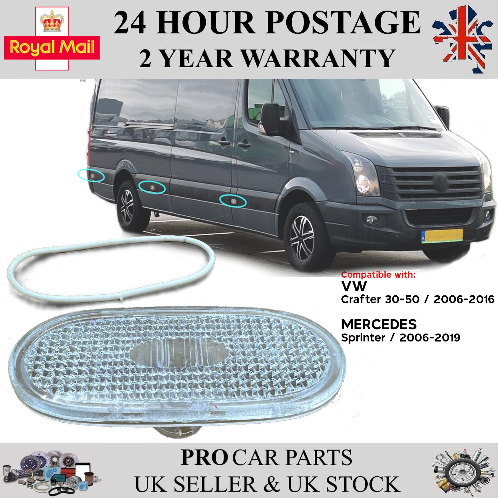Side Marker Lens Clear Fits VW Crafter Mercedes Sprinter A0038202956